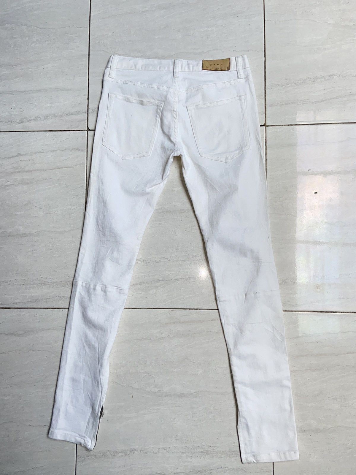 MNML MNML Zipper Skinny White Pants Size US 30 / EU 46 - 11 Thumbnail