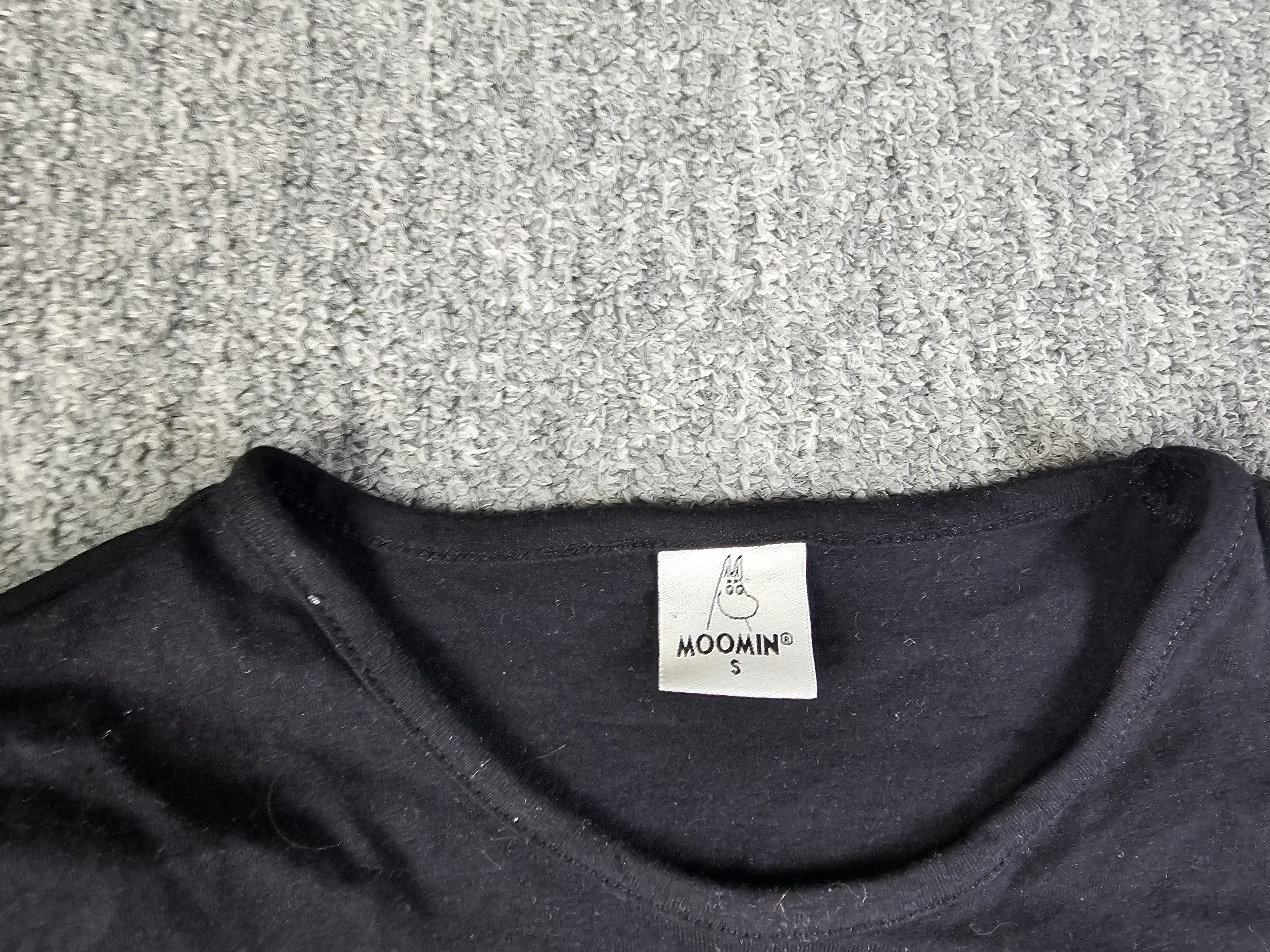 Other Moomin Moomintroll Graphic T-Shirt Black Cotton Crew Neck S Size S / US 4 / IT 40 - 5 Thumbnail