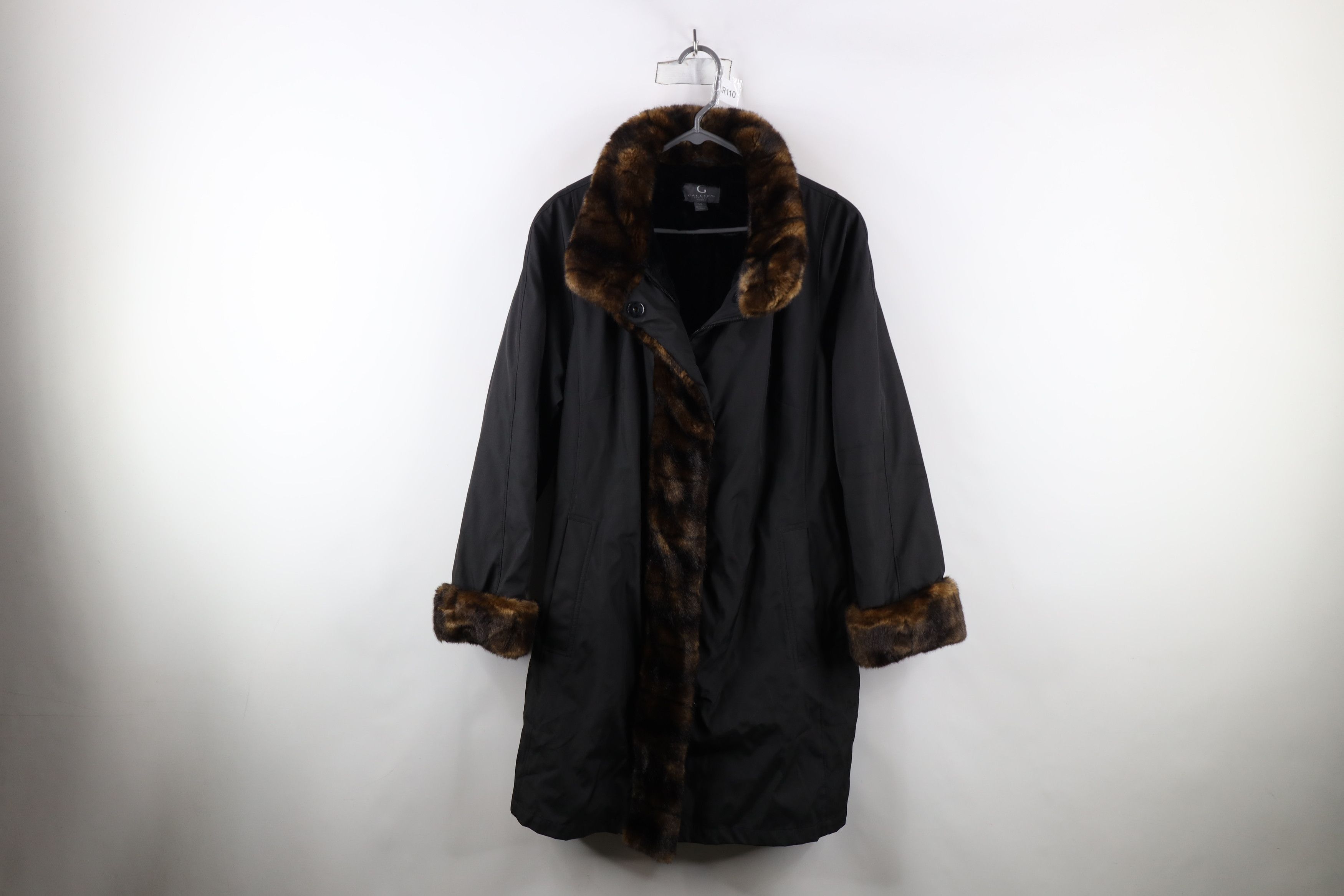 Vintage Vintage Y2K Babydoll Faux Fur Pennylane Jacket Coat Black Size XL / US 12-14 / IT 48-50 - 1 Thumbnail