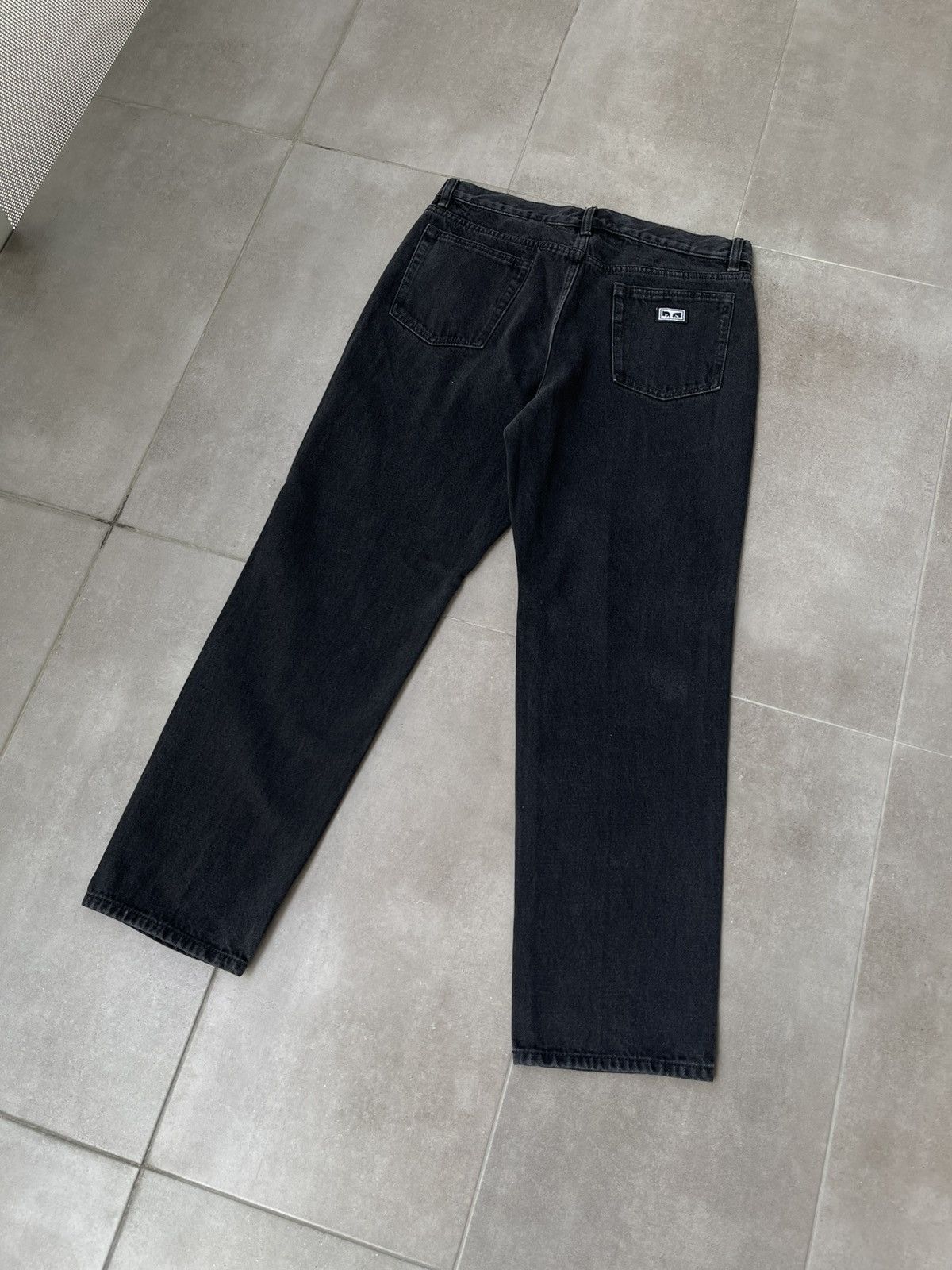 Acne Studios !DS! SS23 Obey Black Washed Loose Leg Denim Work Pants Size US 32 / EU 48 - 10 Thumbnail