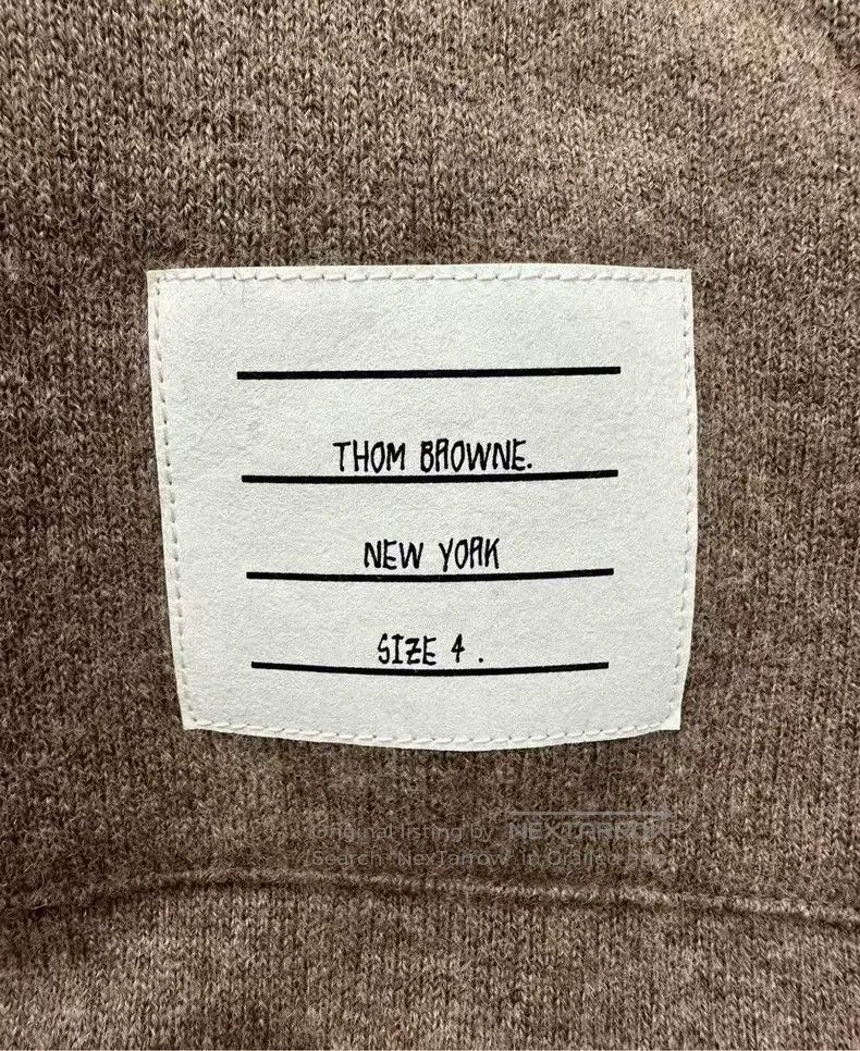 Thom Browne Thom Browne Brown Classic Cashmere Hoodie Size US XL / EU 56 / 4 - 5 Thumbnail