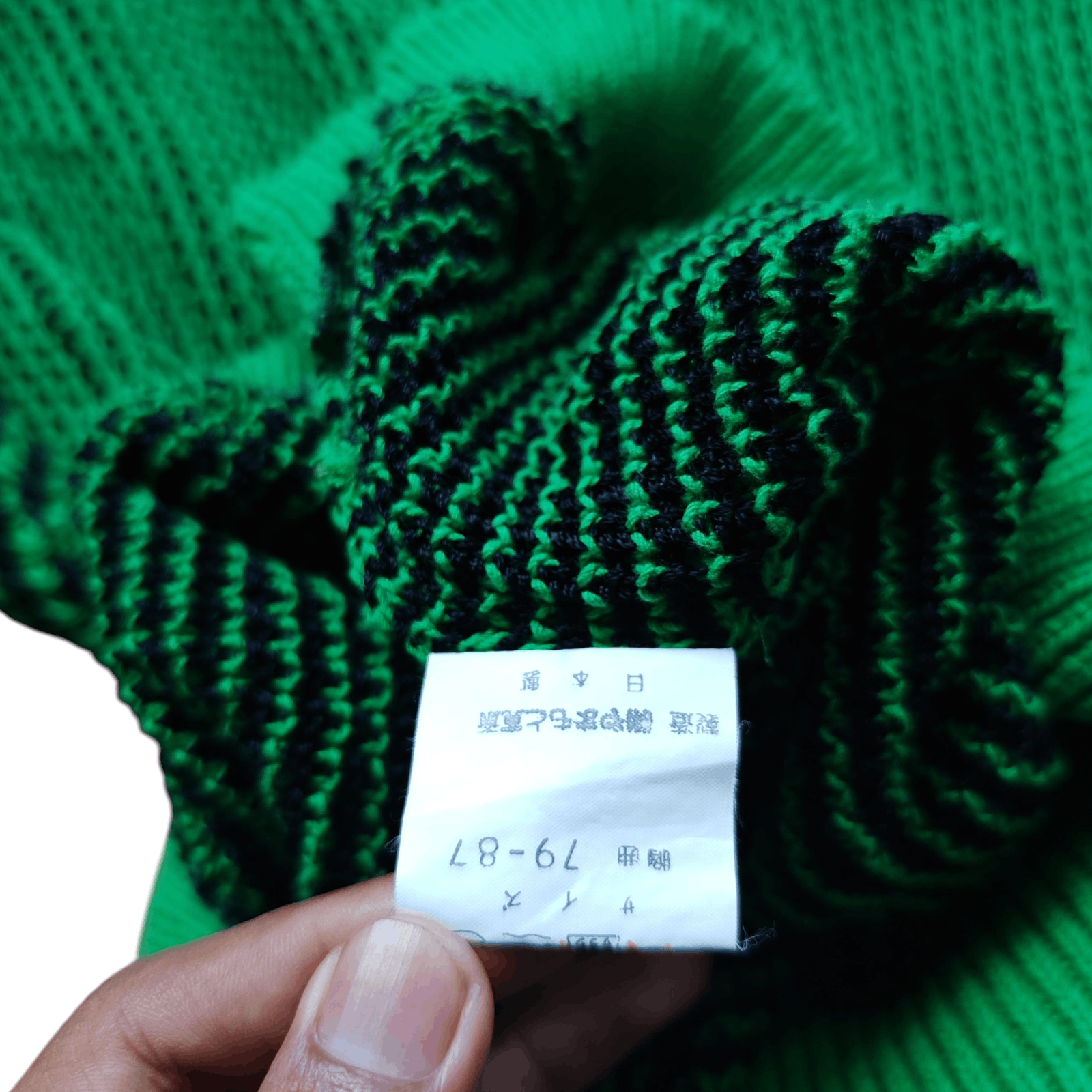 Kansai Yamamoto Kansai Yamamoto Japan Vintage 80s Mesh Knit Sweater Green Size M / US 6-8 / IT 42-44 - 7 Thumbnail