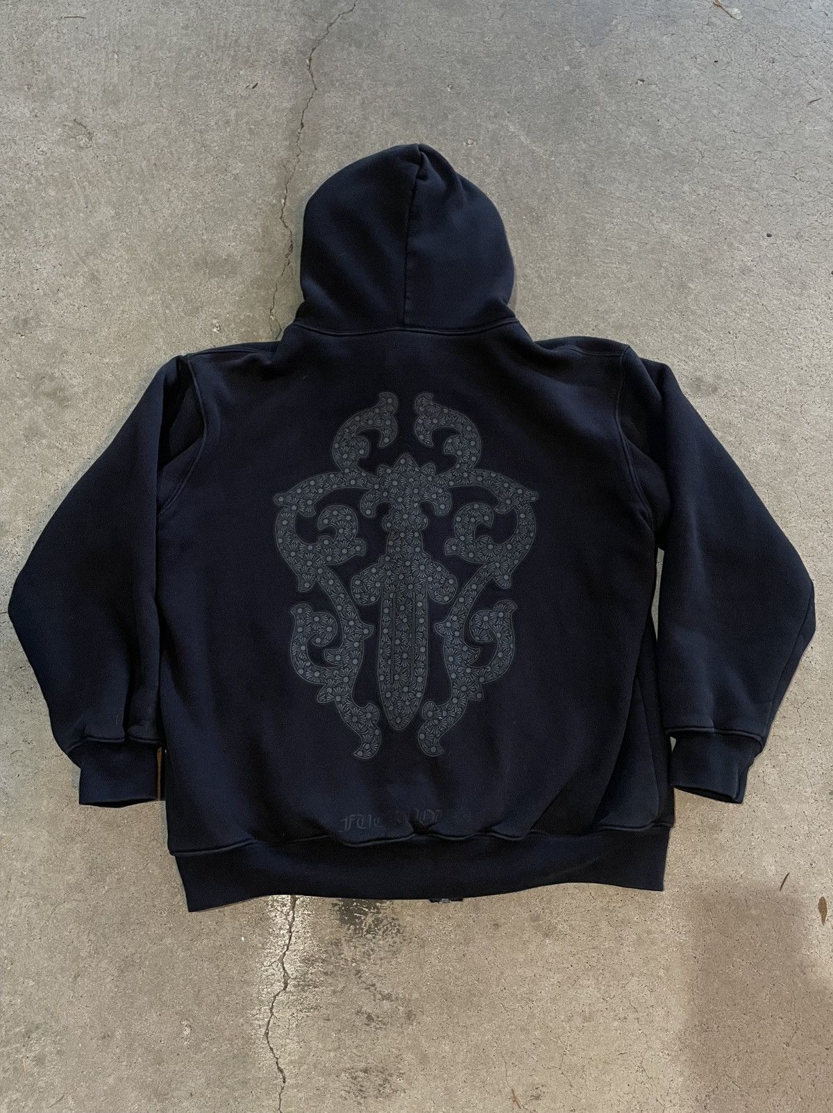 Chrome Hearts Vintage Chrome Hearts Zip Up Thermal Hoodie Size US XL / EU 56 / 4 - 1 Thumbnail
