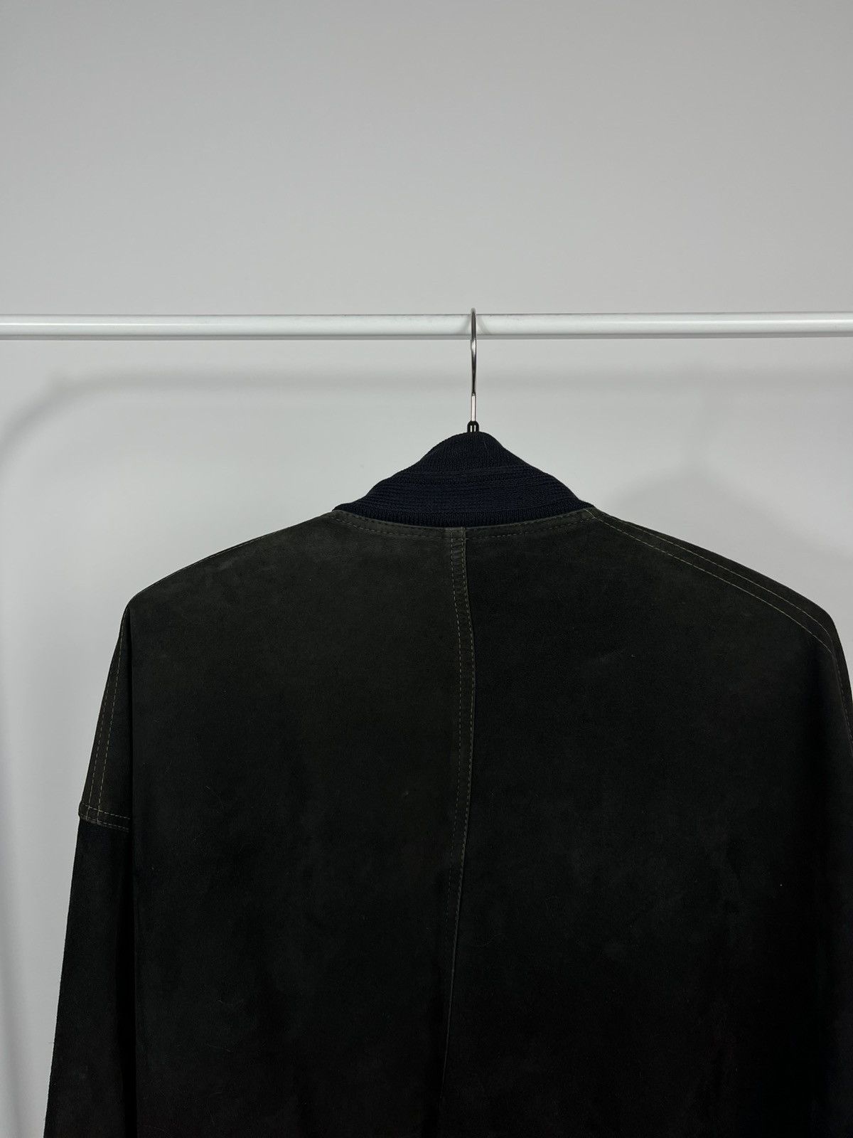 Leather Vintage Distressed Suede Bomber Jacket Size 50 Size US M / EU 48-50 / 2 - 8 Thumbnail