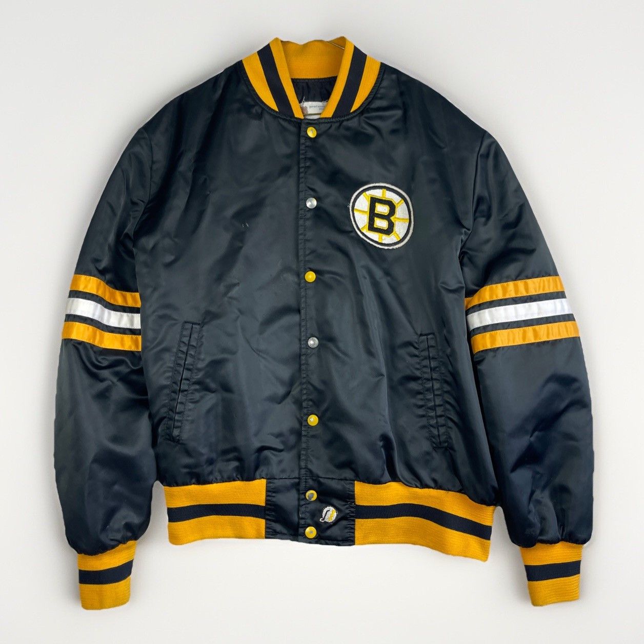 VTG Boston Bruins NHL Hockey Varsity Bomber Jacket Size XL