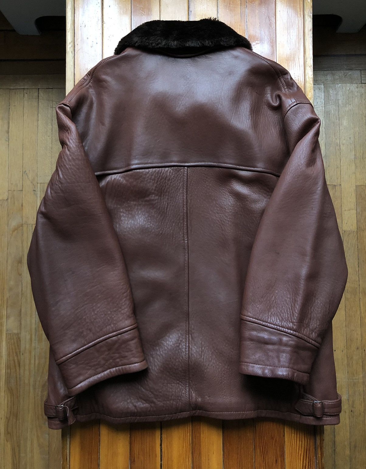 Valentino Vintage Valentino Fleece Lined Leather Coat Size US M / EU 48-50 / 2 - 4 Thumbnail