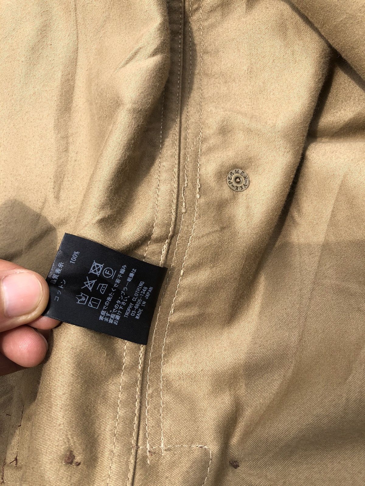 Japanese Brand × Trophy Clothing Oiled Hunting Jacket Size US XL / EU 56 / 4 - 13 Thumbnail