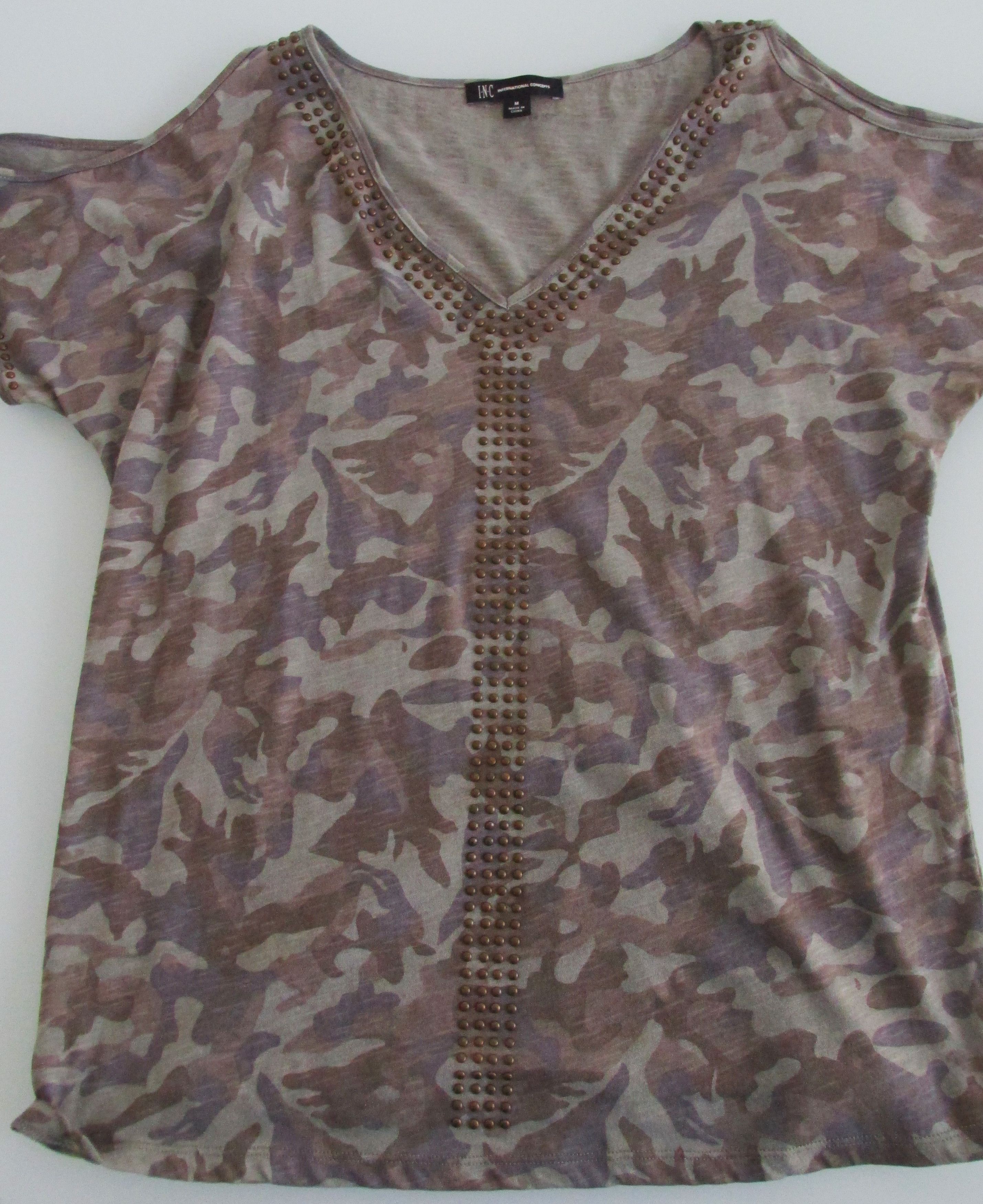I.N.C INC (NWOT) Cold (Open) Shoulder Knit Top Size Medium Size M / US 6-8 / IT 42-44 - 3 Thumbnail