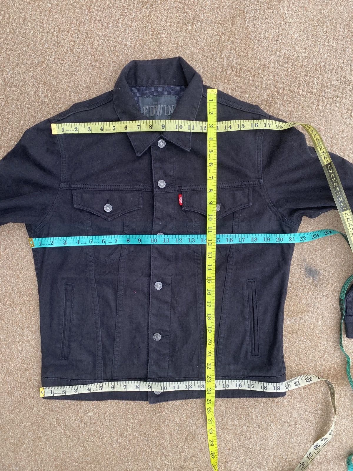 Edwin Vintage edwin black tag denim jacket Size US L / EU 52-54 / 3 - 6 Thumbnail