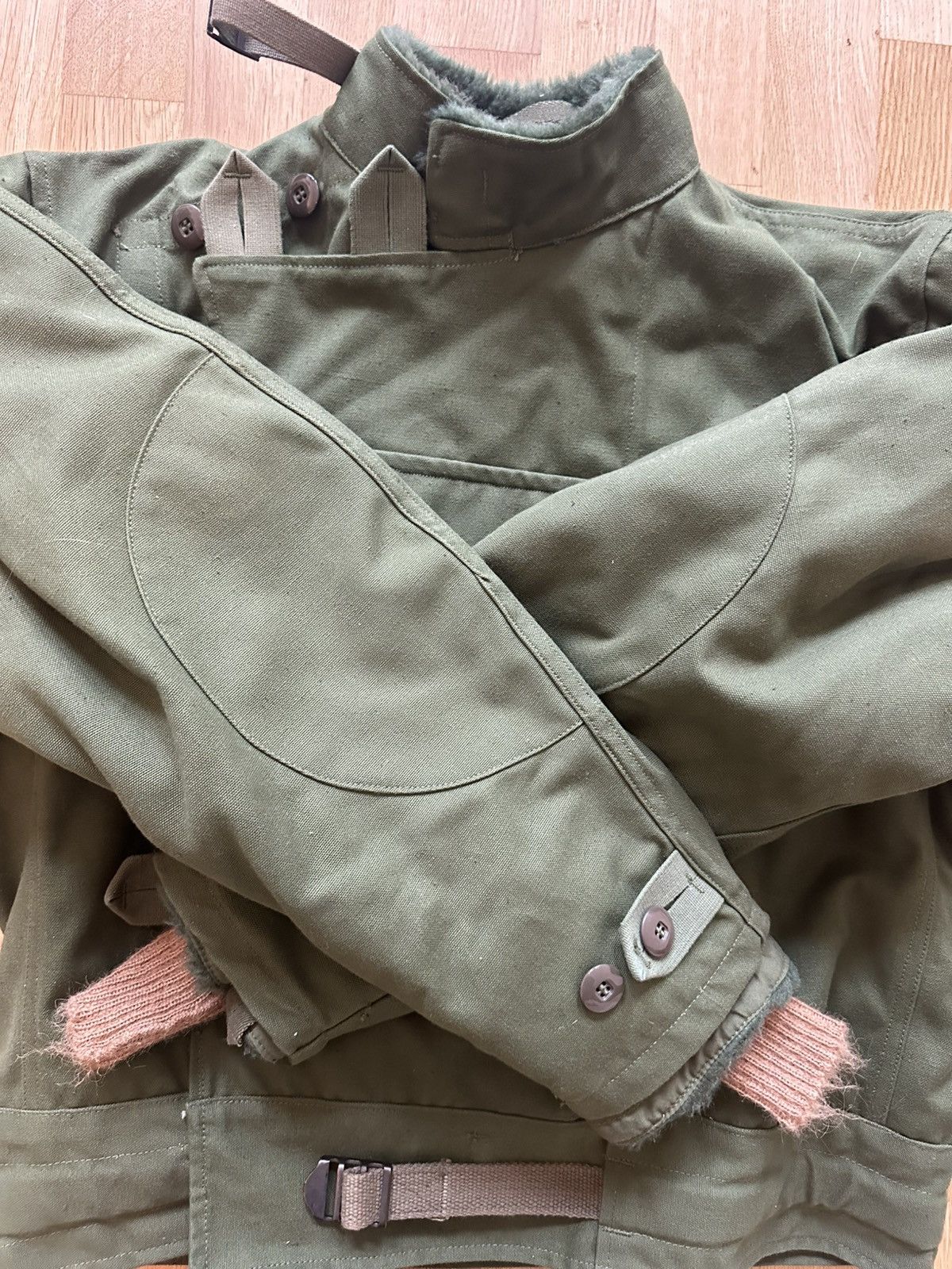 Vintage Swedish Army Motorcycle Jacket 1961 Size US L / EU 52-54 / 3 - 14 Thumbnail