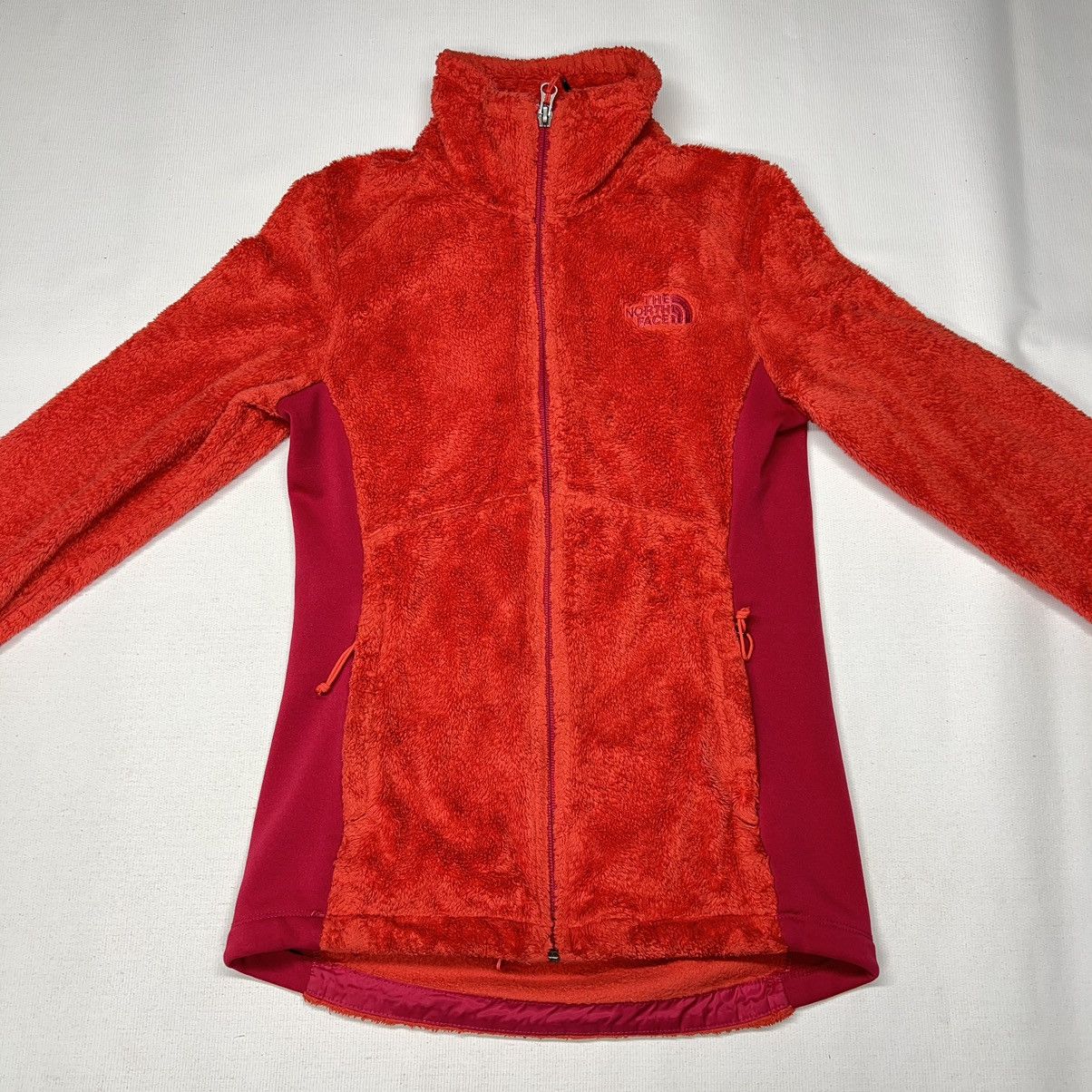 The North Face The North Face Jacket Fleece Red Zip Pocket Fuzzy Active Size XS / US 0-2 / IT 36-38 - 2 Thumbnail