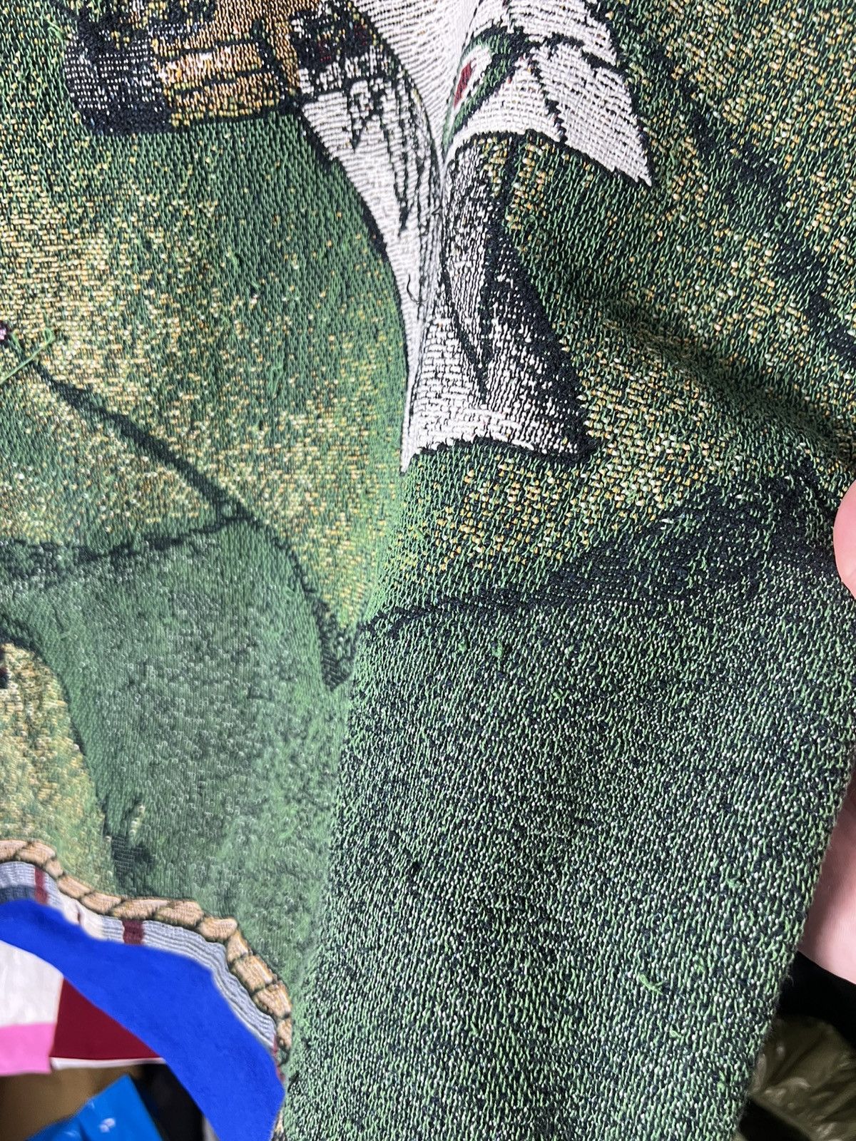Japanese Brand Custom Handmade Vintage Aviation Tapestry Sweatshirt XL 🛩️💥 Size US XL / EU 56 / 4 - 13 Thumbnail