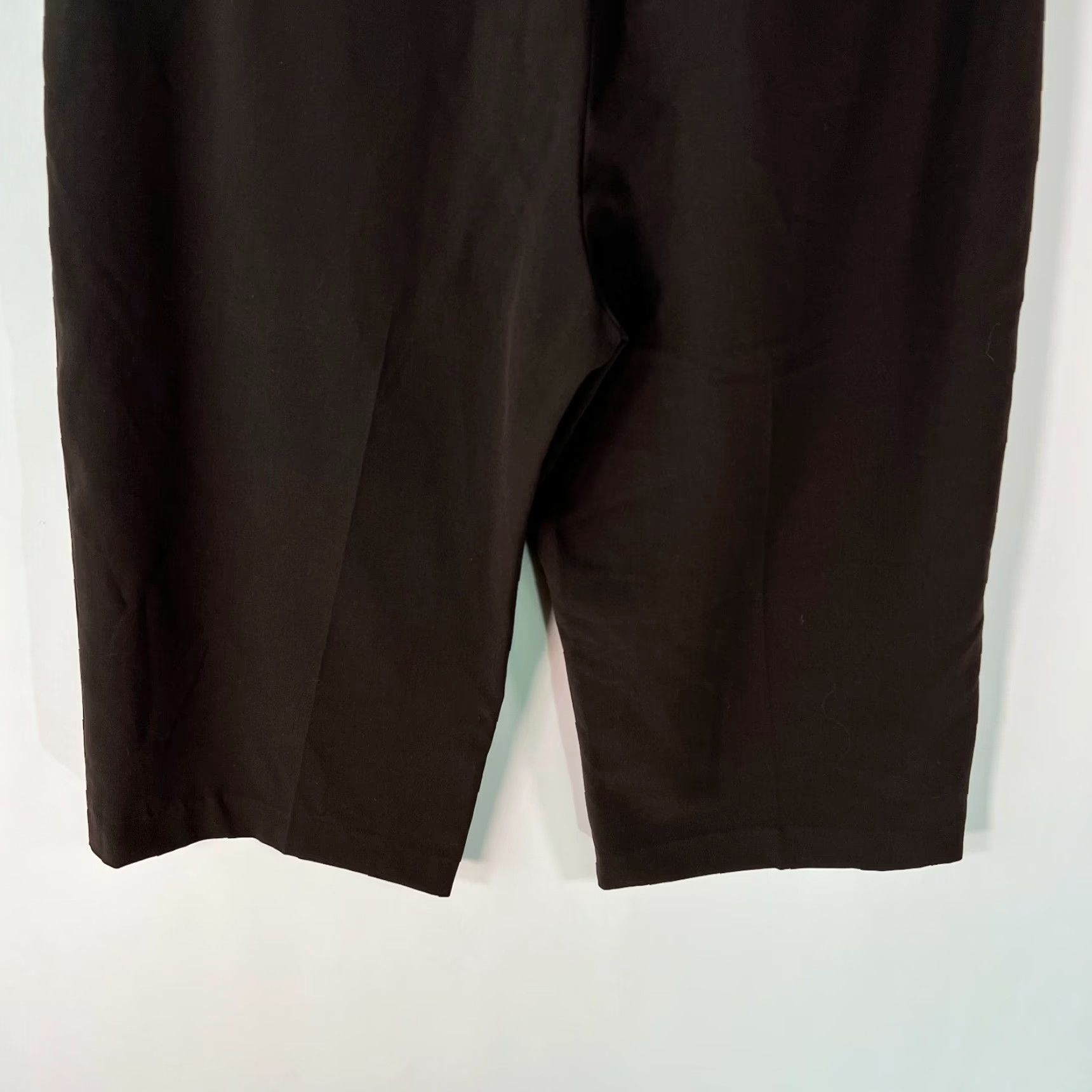 Vintage Larry Levine Womens Stretch Flat Front Straight Leg Brown Capri Pants Size 8 Size 30" / US 8 / IT 44 - 6 Thumbnail