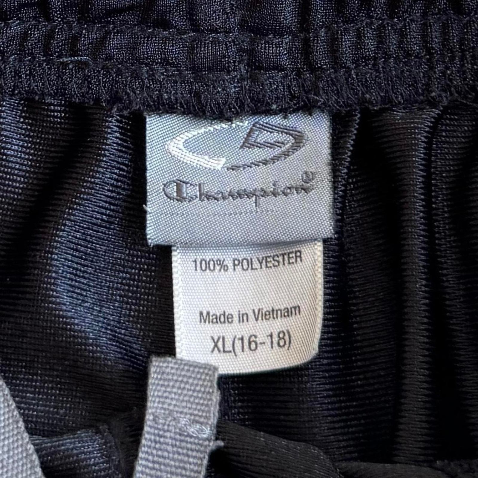 Champion × Vintage Champion Black & Grey Baggy Athletic Sweatpants Size US 28 / EU 44 - 4 Thumbnail
