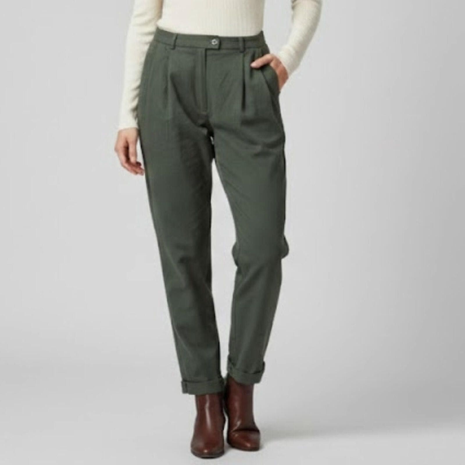 Evan Picone Evan Picone Vintage Green Trousers Pants Women 8 / 10 Medium Size 30" / US 8 / IT 44 - 2 Thumbnail