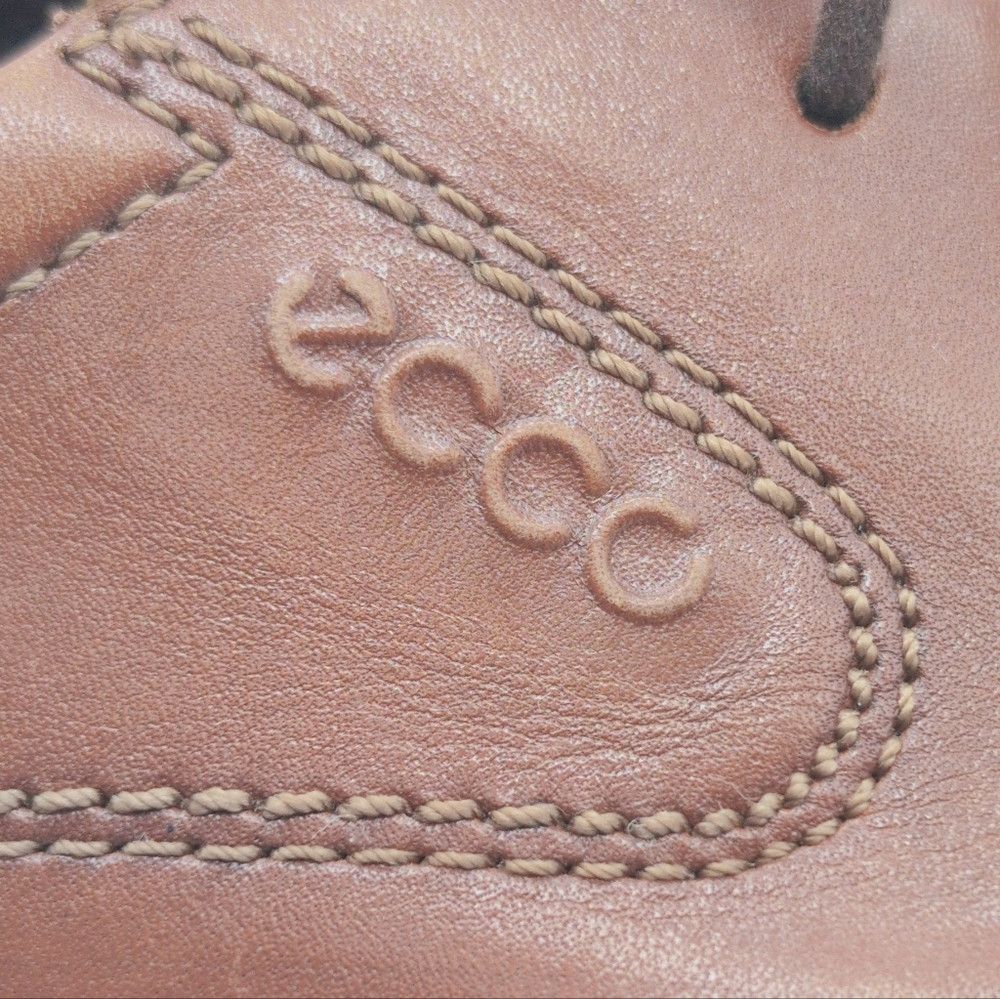 Ecco Ecco Sz 9 Classic Oxford Light Brown Leather Men's Shoes Mi Size US 9 / EU 42 - 9 Thumbnail
