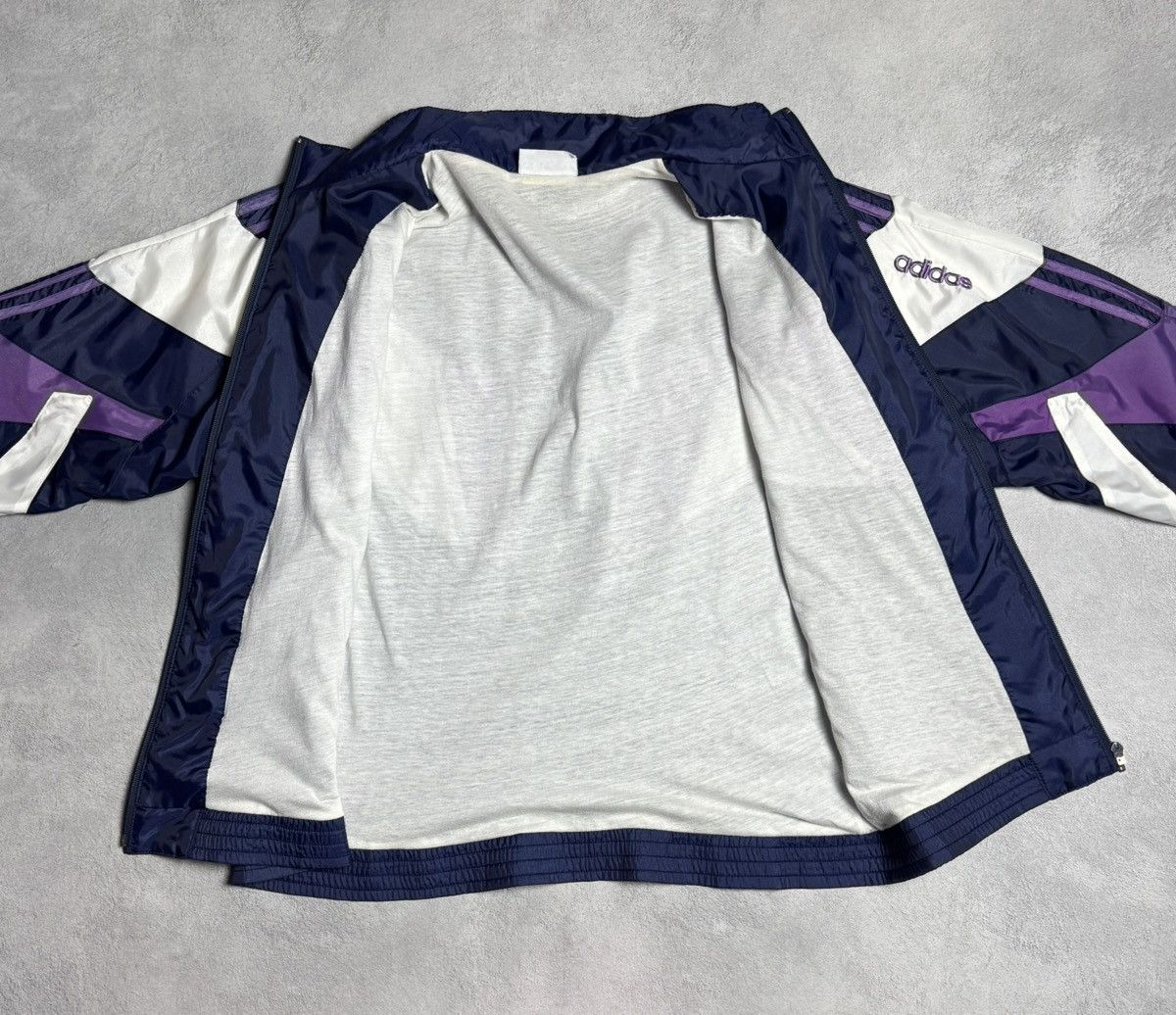 Adidas Adidas Vintage 1990s Drill Nylon Tracksuit Set Size US L / EU 52-54 / 3 - 7 Thumbnail