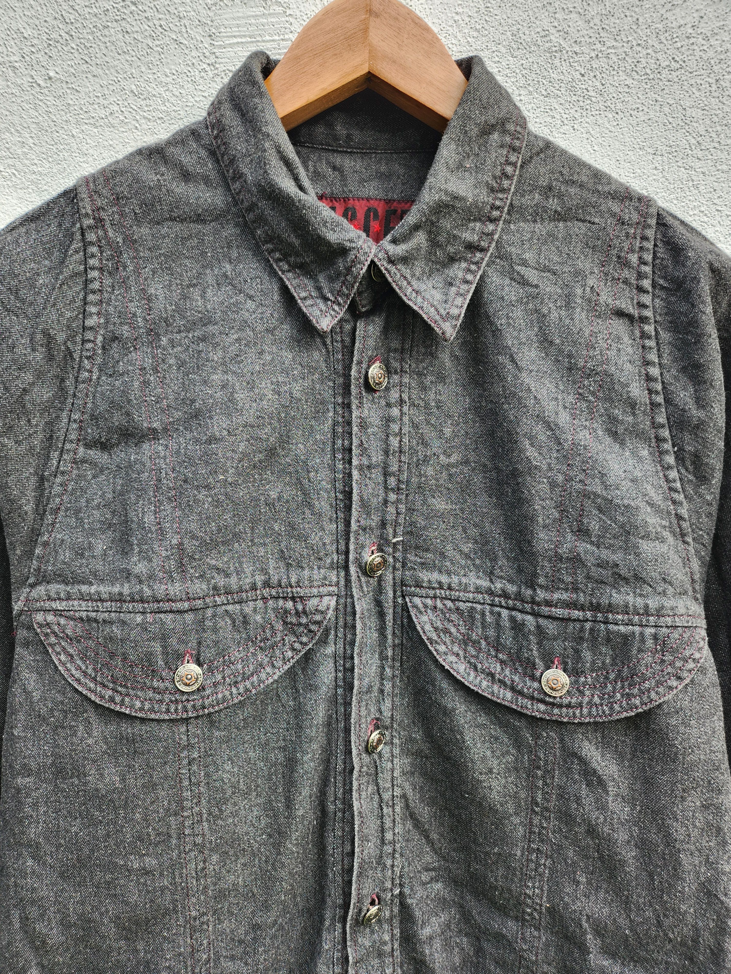 If Six Was Nine × Japanese Brand × Yoshiyuki Konishi FICCE JEANS by YOSHIYUKI KONISHI DENIM SHIRT Size US M / EU 48-50 / 2 - 3 Thumbnail