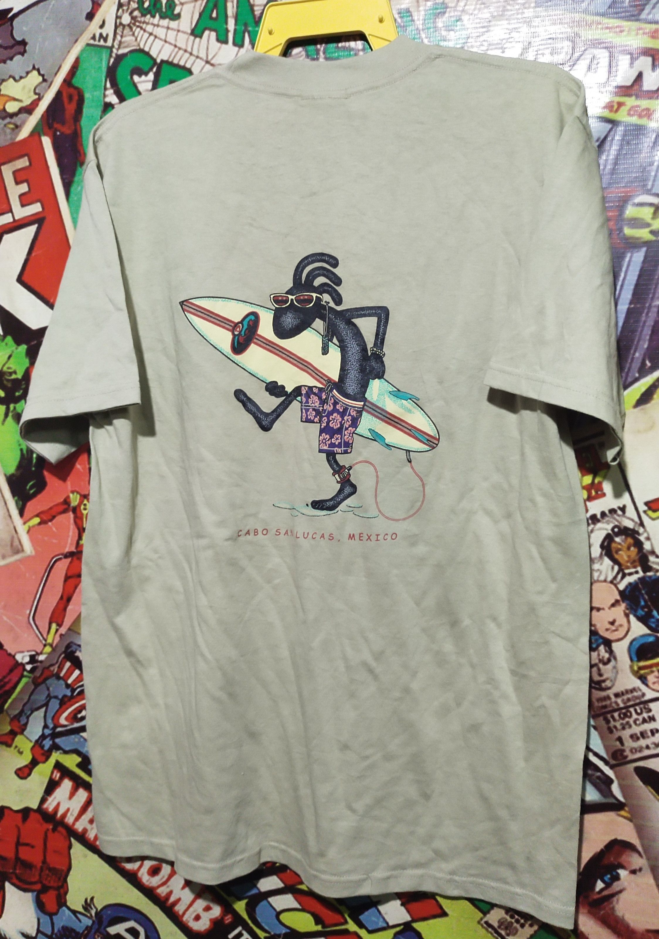 Vintage Vtg Cabo Loco Surf Tshirts Size US L / EU 52-54 / 3 - 8 Thumbnail