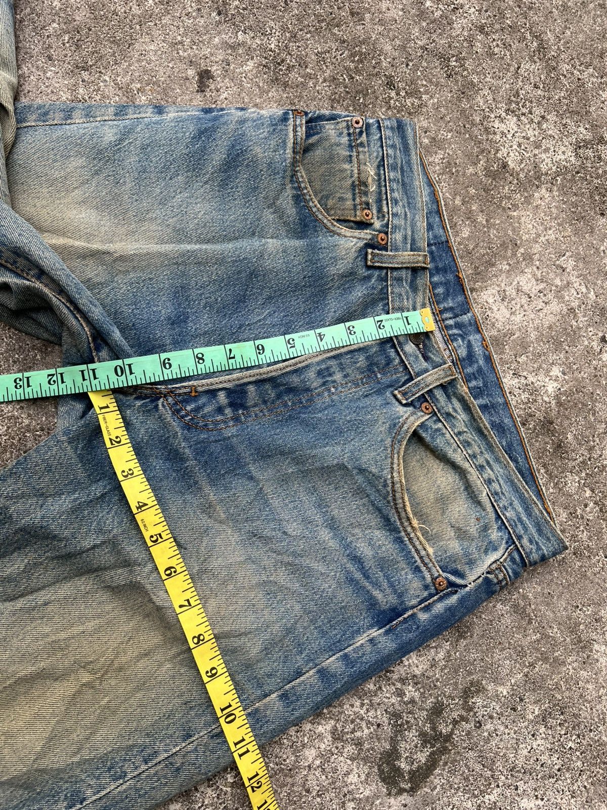 Levi's Vintage 80’s Levi’s 501 Distress Mud Wash Jean Very Rare Size US 31 - 4 Thumbnail