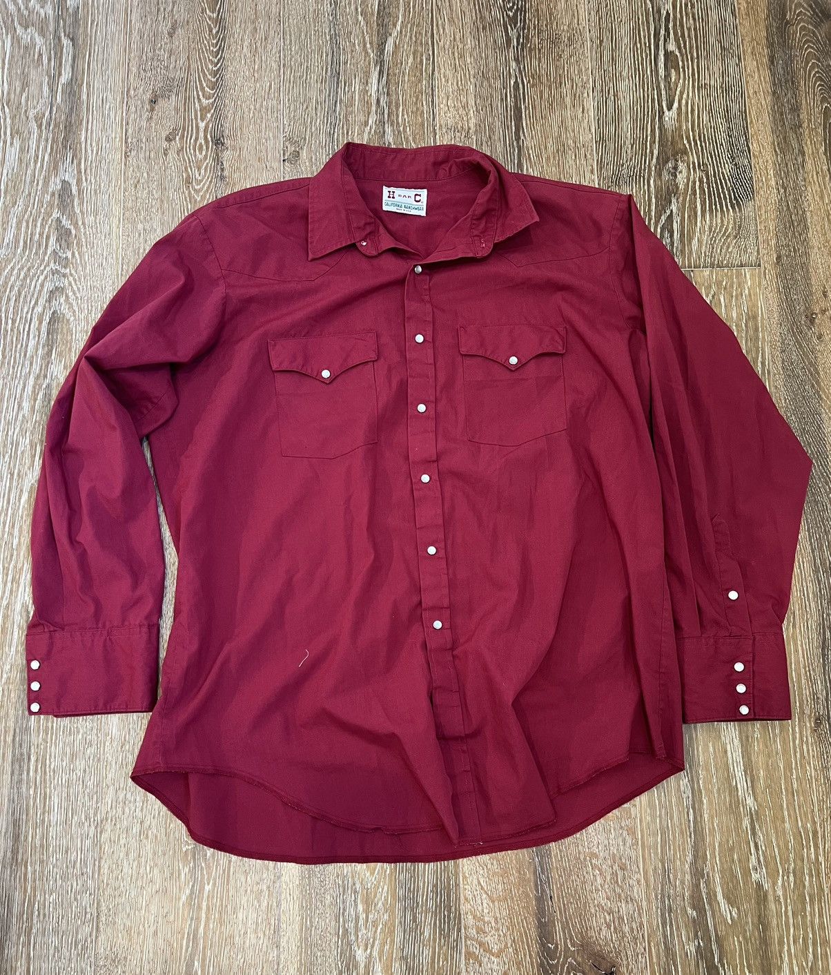 Vintage H Bar C California Ranchwear Pearl Snap Western Shirt Size US L / EU 52-54 / 3 - 1 Thumbnail