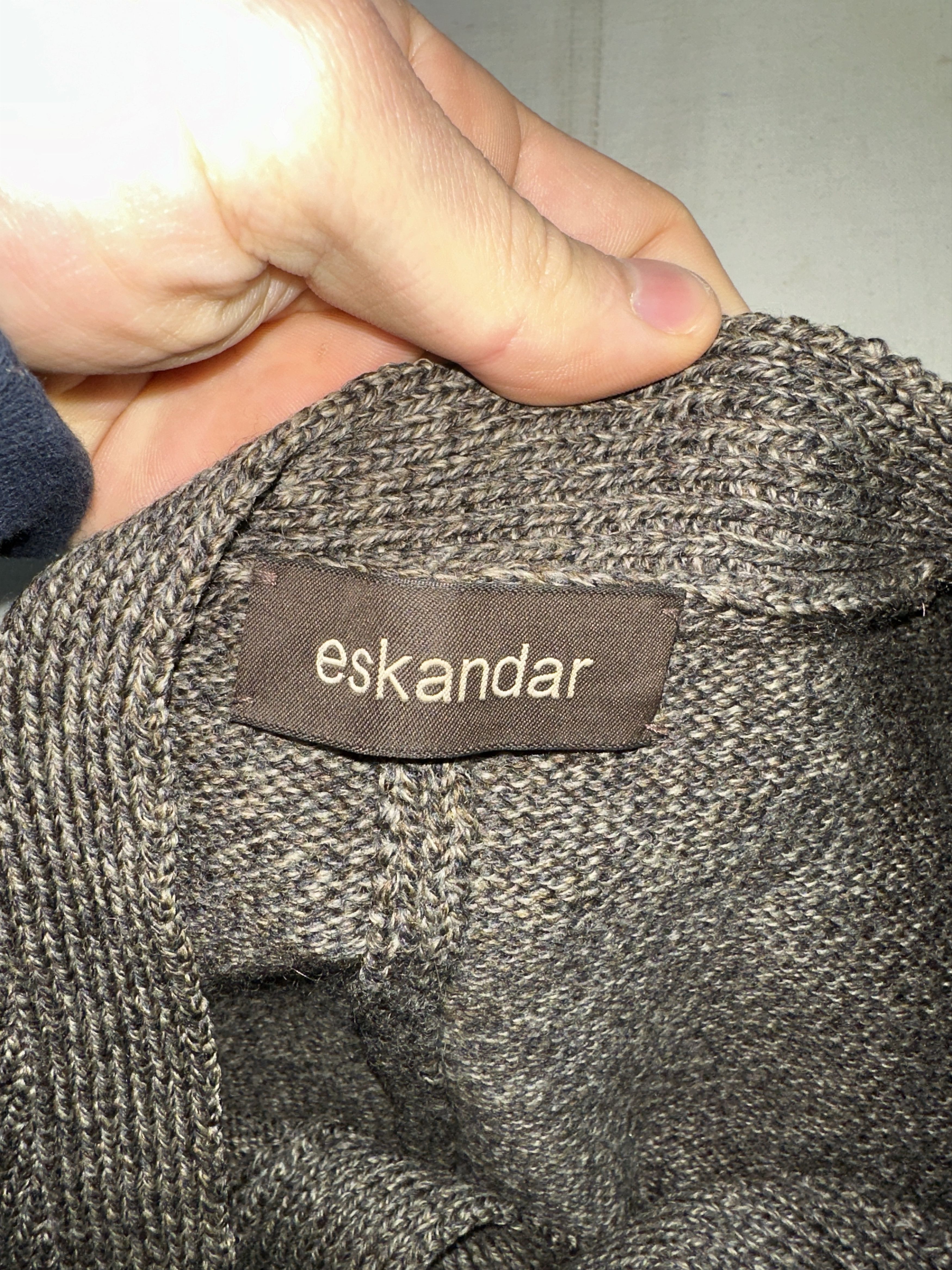 eskandar Eskandar Merino Wool Oversized Cardigan One Size Knit Size ONE SIZE - 3 Thumbnail