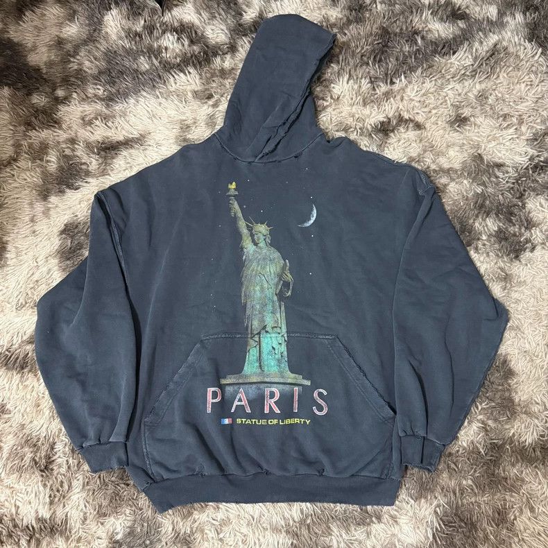 Balenciaga Balenciaga 24 FW Statue of Liberty Sabotage Hoodie 2503