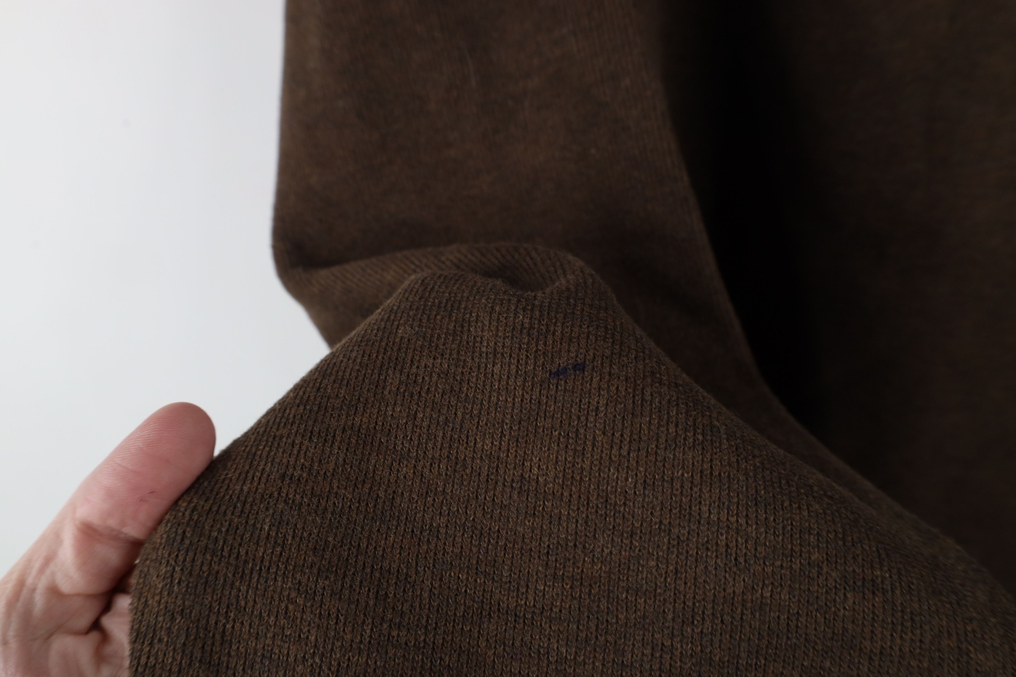 Ralph Lauren × Vintage Vintage 90s Ralph Lauren Ribbed Knit Half Zip Sweater Brown Size US XXL / EU 58 / 5 - 8 Thumbnail