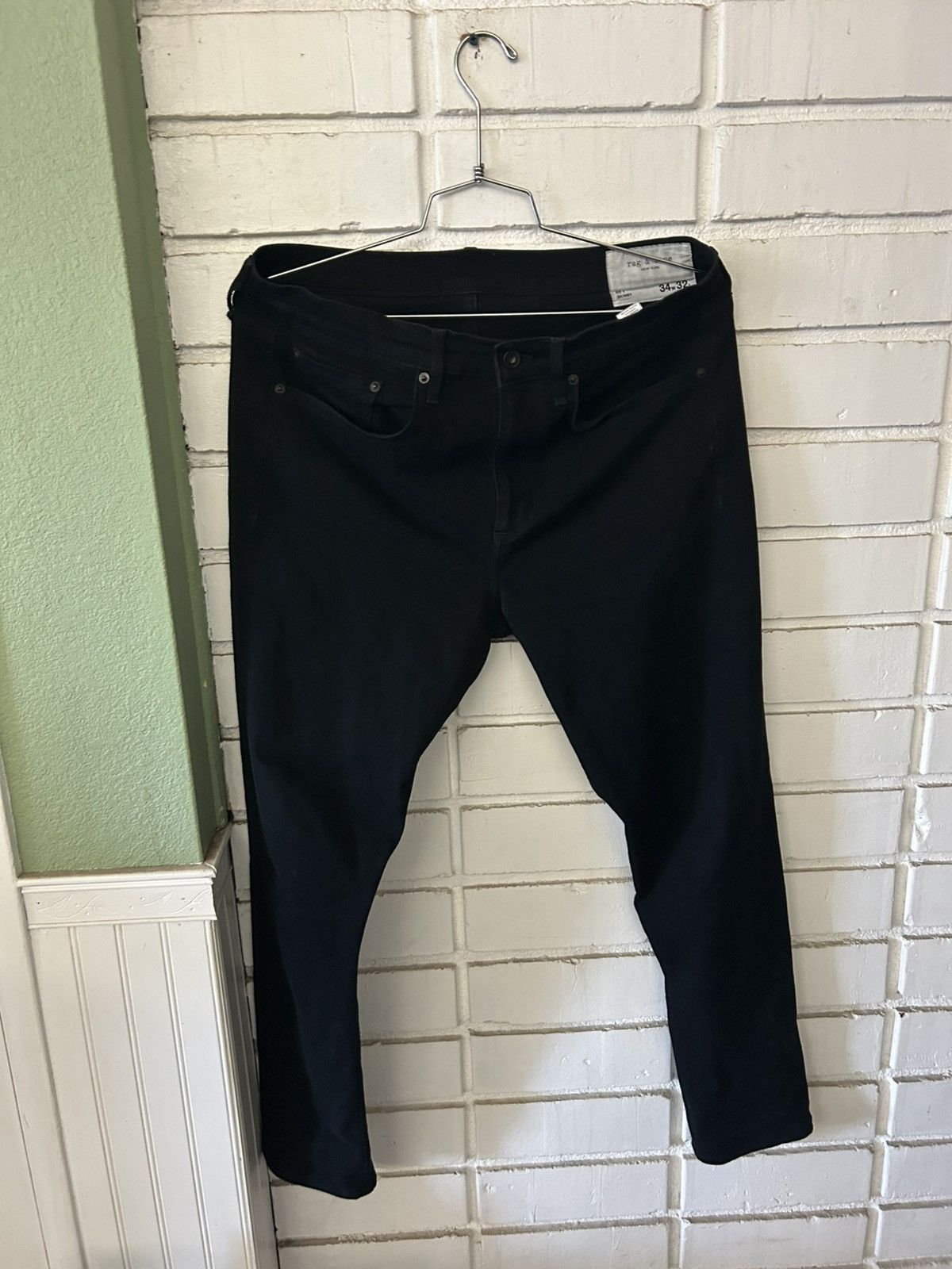 Rag & Bone Rag & Bone Fit 1 Skinny Black Denim (sz34L32) Size US 34 / EU 50 - 1 Thumbnail