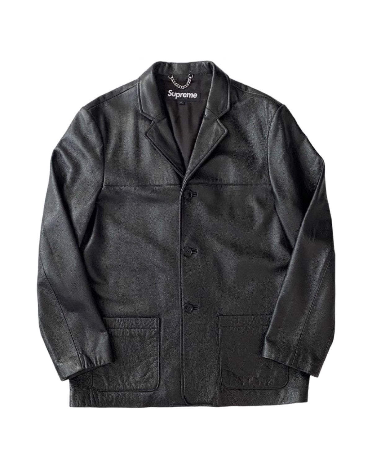 Supreme Supreme Car Coat Leather Jacket | Grailed