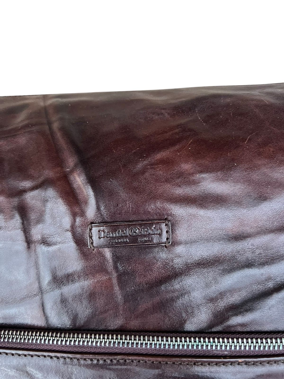 Vintage Vintage Handmade Daniel & Bob Patina Jerkin Leather Big Bag Size ONE SIZE - 7 Thumbnail