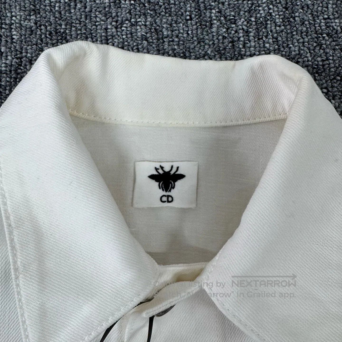 Dior Dior White back with floral embroidery; denim jacket| Size S / US 4 / IT 40 - 7 Thumbnail