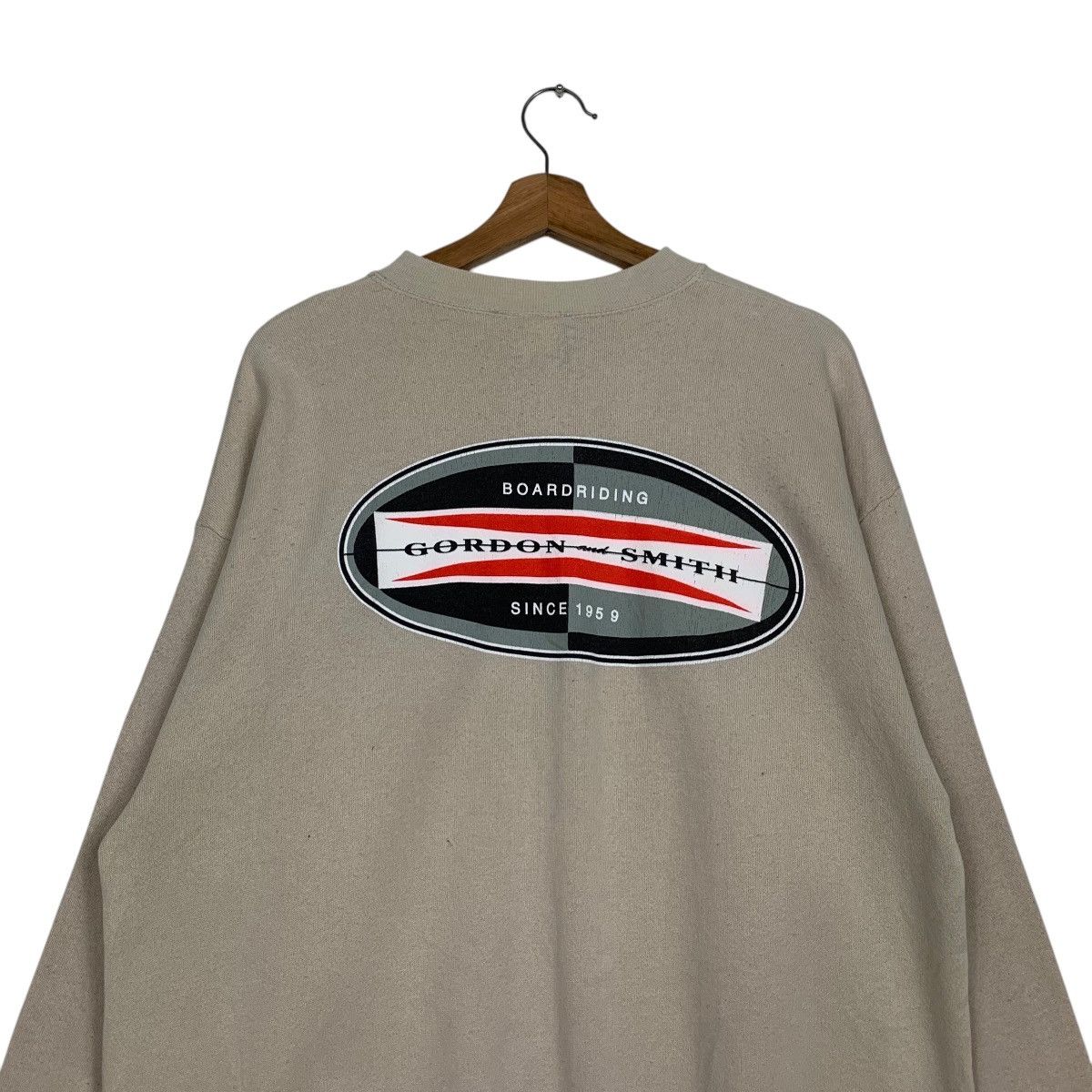 Vintage GORDON and SMITH Big Logo Surfing Sweatshirt #2224-C98 Size US M / EU 48-50 / 2 - 2 Thumbnail