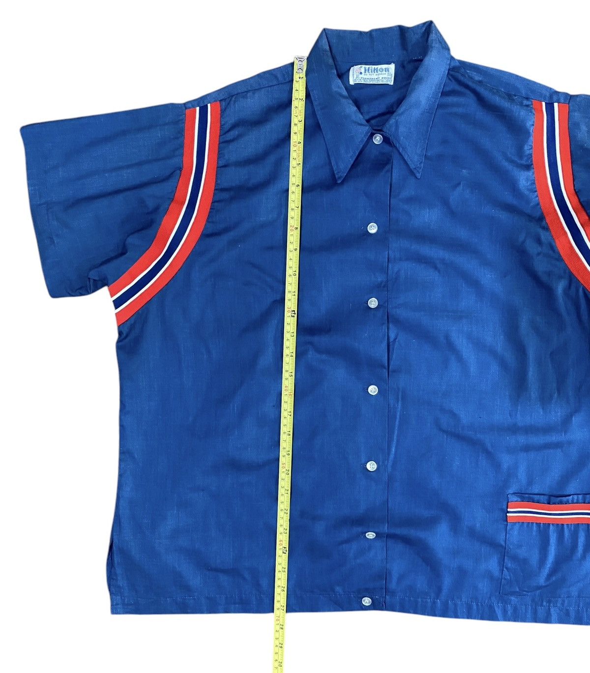 Vintage Vintage HILTON Bowling Shirt Made In Usa Size US XL / EU 56 / 4 - 11 Thumbnail