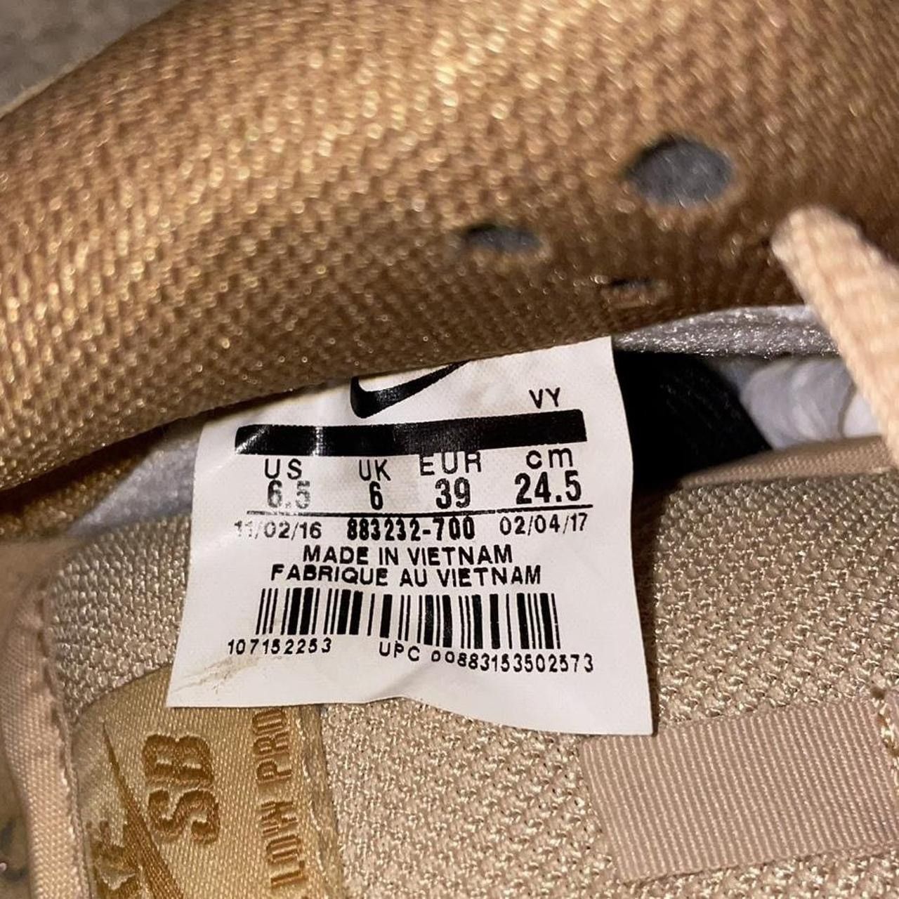 Nike Nike SB 2017 Wheat Dunk Low Skate Shoe Size US 6.5 / EU 39-40 - 8 Thumbnail