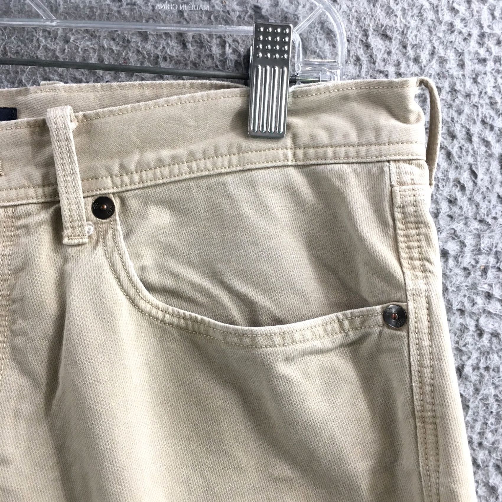Banana Republic Banana Republic Jeans Mens 32" Waist Straight Fit Denim Beige Mid Rise 5-Pocket Regular Inseam 31.5in Size US 32 / EU 48 - 4 Thumbnail