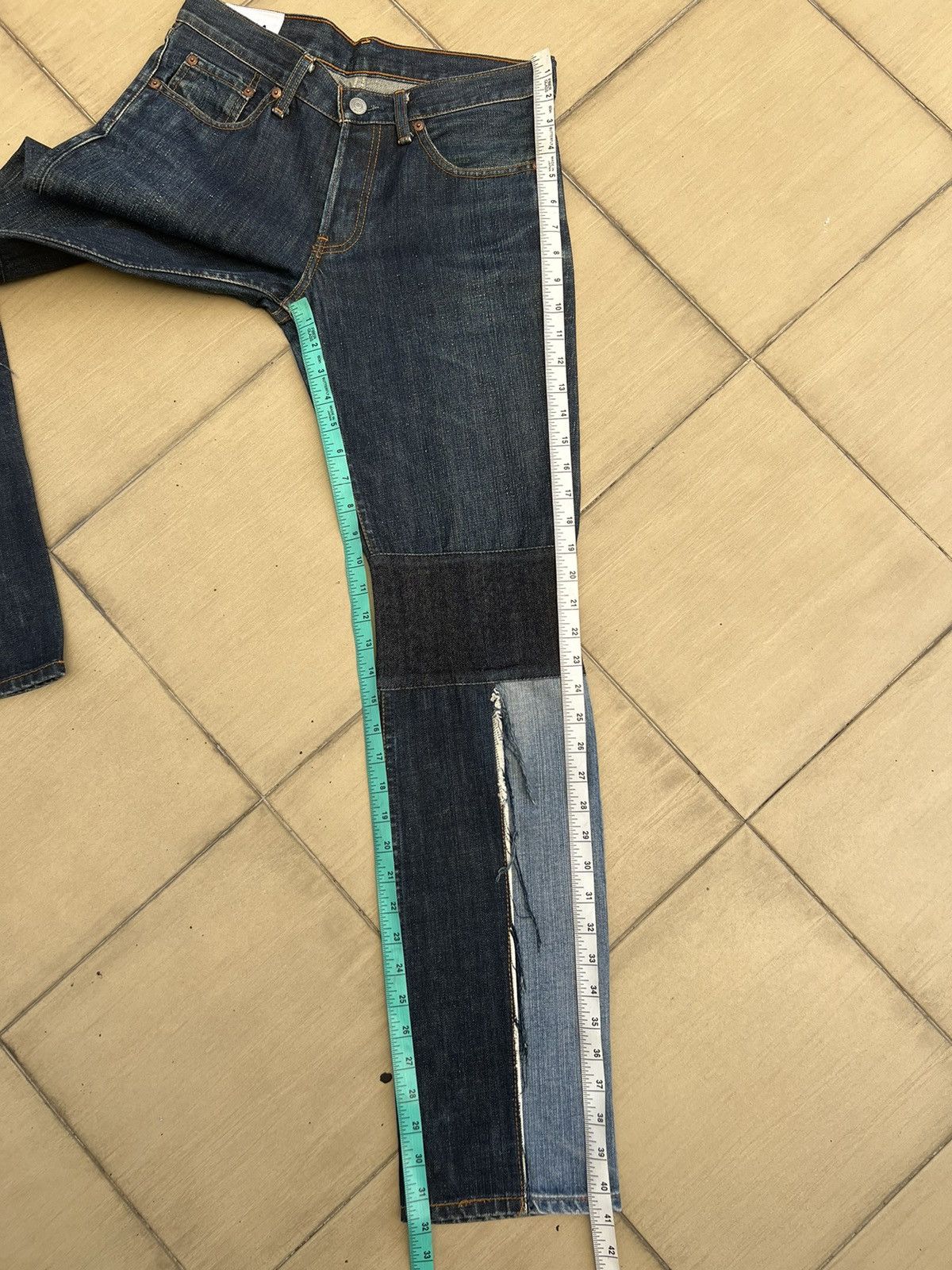 Levi's NOMA t.d. X Levi’s Rebuild Denim Patchwork Jeans Size US 28 / EU 44 - 5 Thumbnail