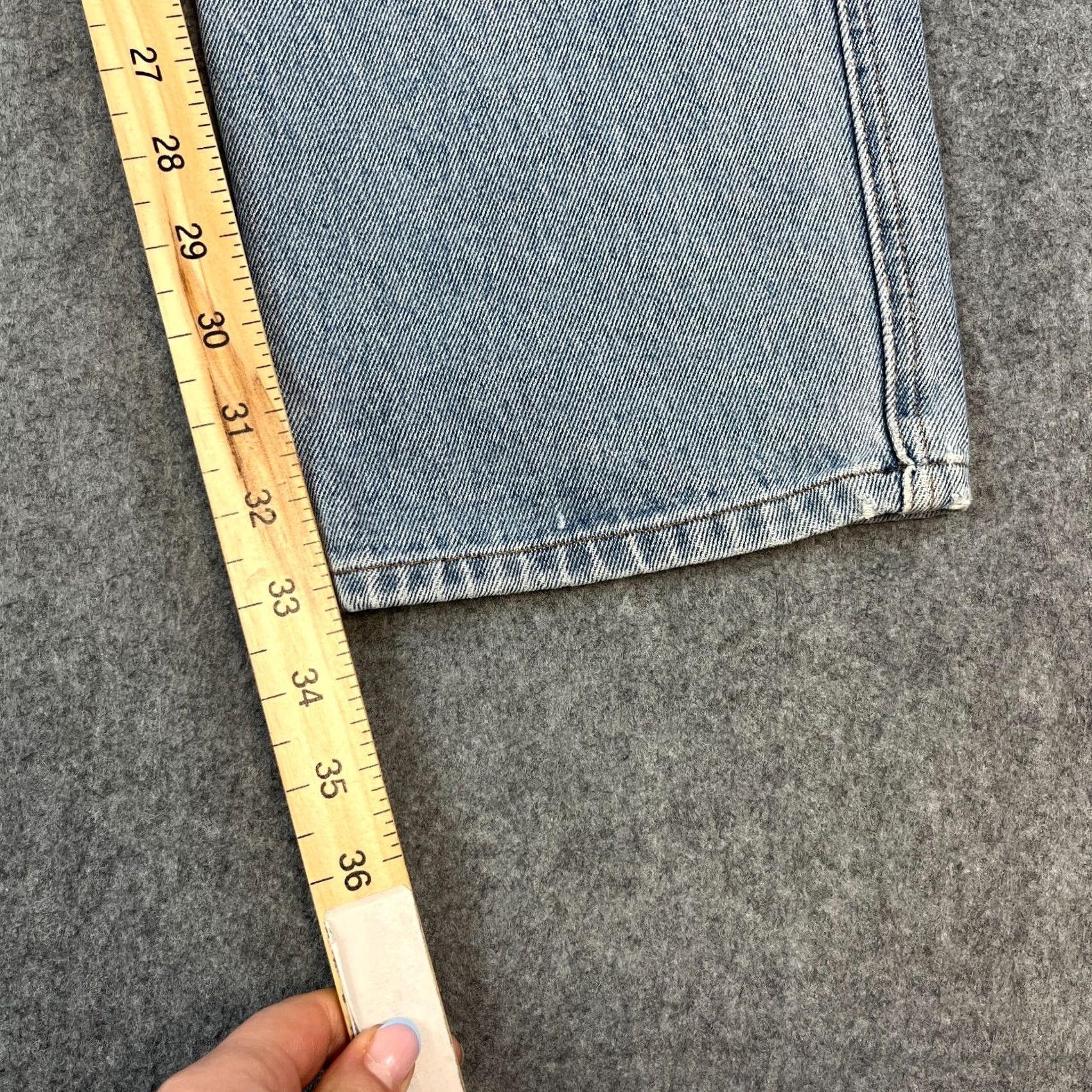Moschino VINTAGE Moschino Jeans Regular Tapered 30 34 Blue Peace Sign Italy Designer Men Size US 30 / EU 46 - 4 Thumbnail
