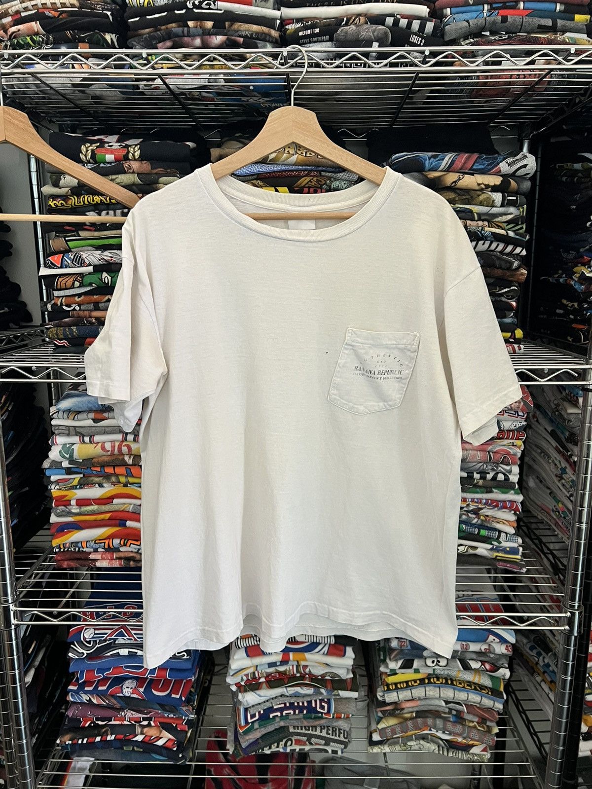 Banana Republic 90s Banana Republic Map Pocket Tee Size US L / EU 52-54 / 3 - 2 Thumbnail
