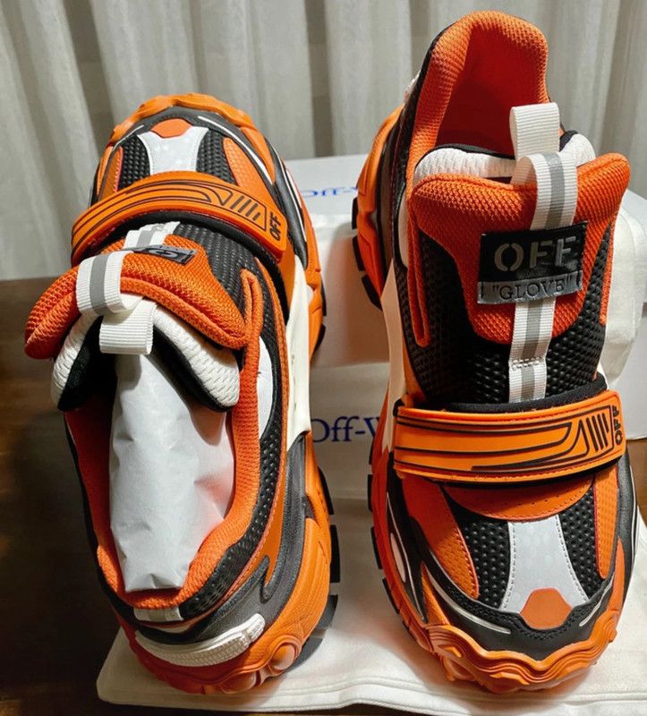 Off-White Off-White Glove Slip On Orange / Black Sneakers Size US 9 / EU 42 - 13 Thumbnail