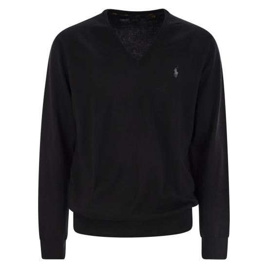 Polo Ralph Lauren POLO RALPH LAUREN Men Sweater 710670789 BLACK Size US XL / EU 56 / 4 - 1 Thumbnail
