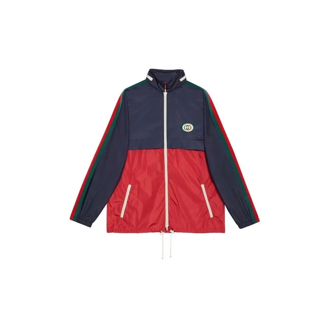 Gucci Gucci SS22 Logo Colorblock Sports Jacket Size US M / EU 48-50 / 2 - 1 Thumbnail