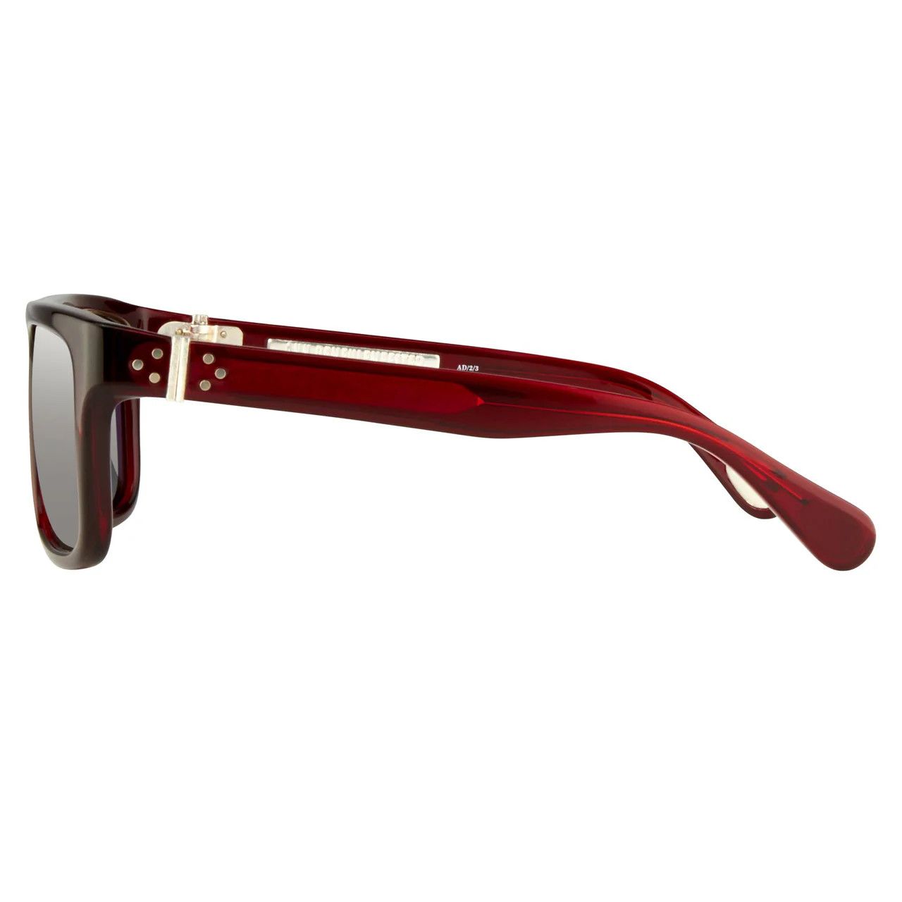 Ann Demeulemeester Ann Demeulemeester Sunglasses Flat Top Bordeaux Red and Blue Size ONE SIZE - 4 Thumbnail
