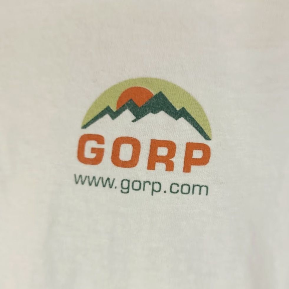 Hanes VINTAGE Hanes Gorp T Shirt Mens XL White 90s Y2K Great Outdoors Recreation Hiking Camping Nature Outdoors Mens Size US XL / EU 56 / 4 - 4 Thumbnail