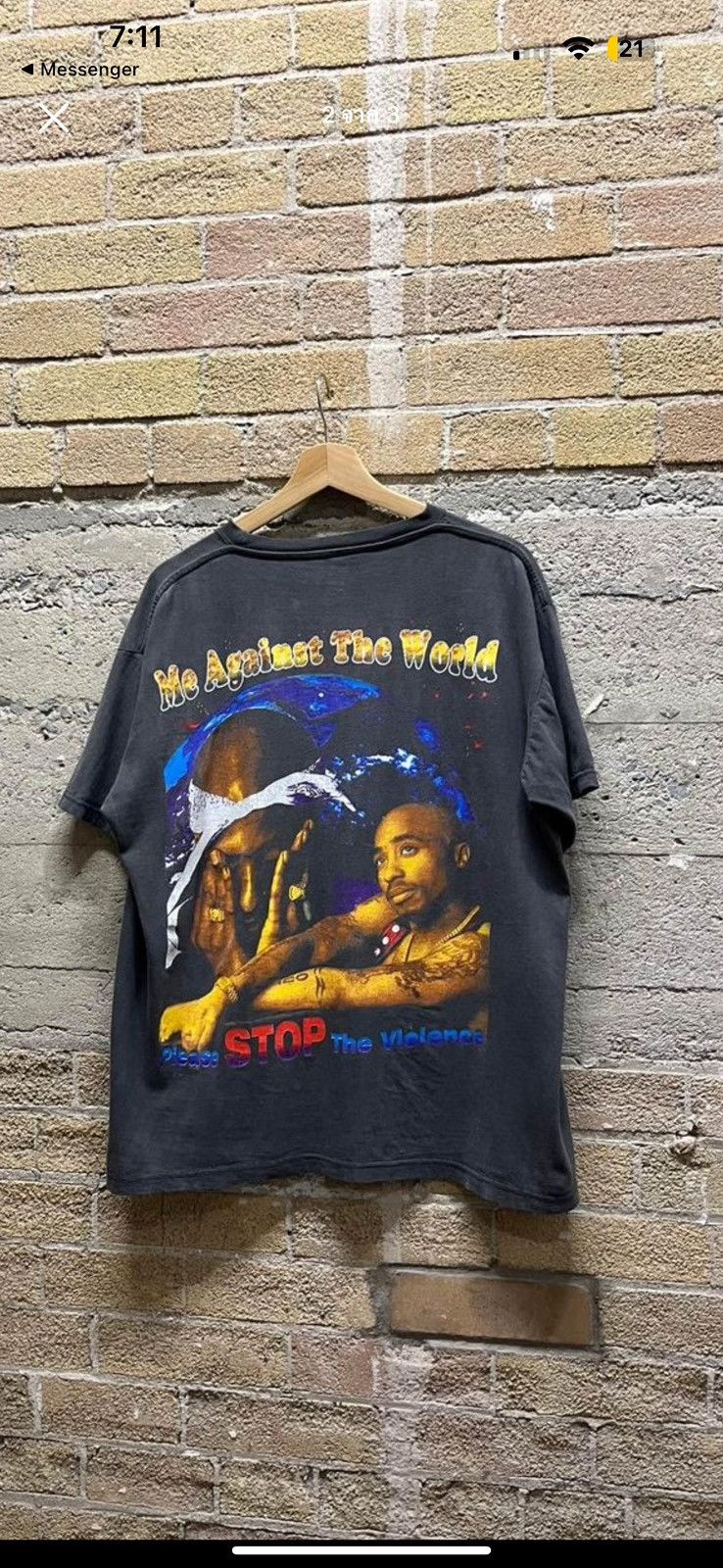 Band Tees × Vintage Old school vintage Tupac Size US L / EU 52-54 / 3 - 4 Thumbnail