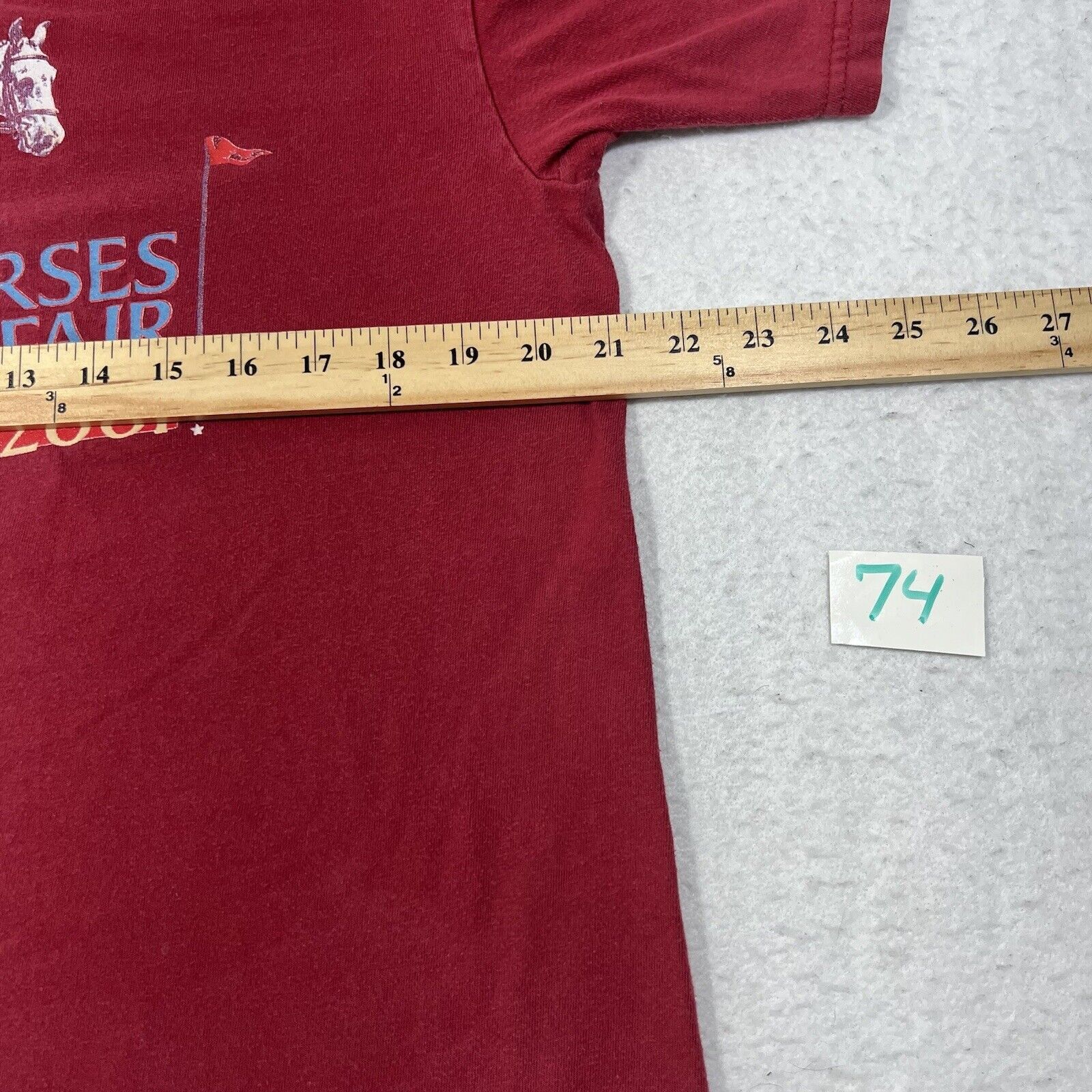 Hanes Vintage Hanes Stone Horses Country Fair Jockey Graphic Tee Size US L / EU 52-54 / 3 - 7 Thumbnail