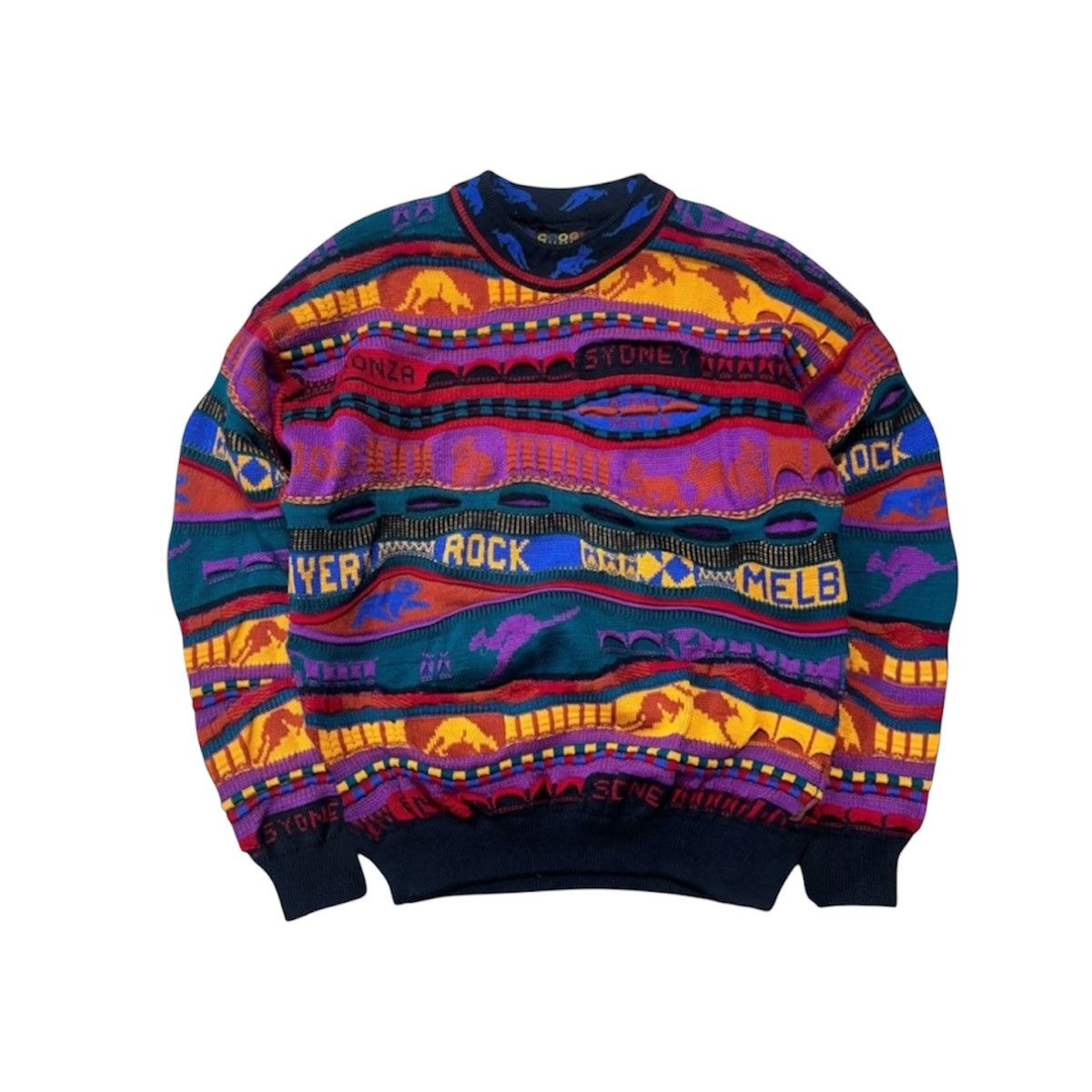 Coogi × Vintage Vintage 90s Coogi 3D Knitwear Sweater Size US L / EU 52-54 / 3 - 1 Thumbnail