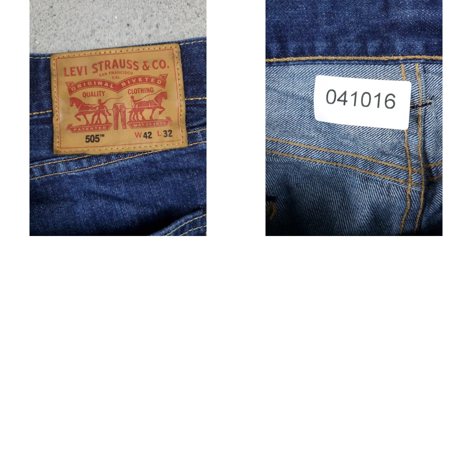 Levi's Levis Mens 505 Straight Leg Jeans 42x32 Blue Extra Large Casual Denim Pants Size US 42 / EU 58 - 8 Thumbnail