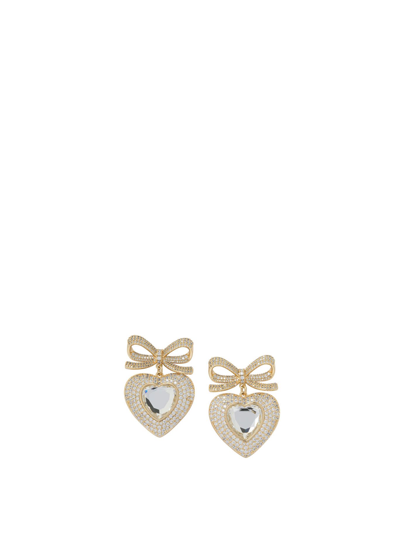 Self-Portrait Self-Portrait Heart-Shaped Earrings With Embellished Bow Women - USA Duties Paid Size ONE SIZE - 1 Thumbnail