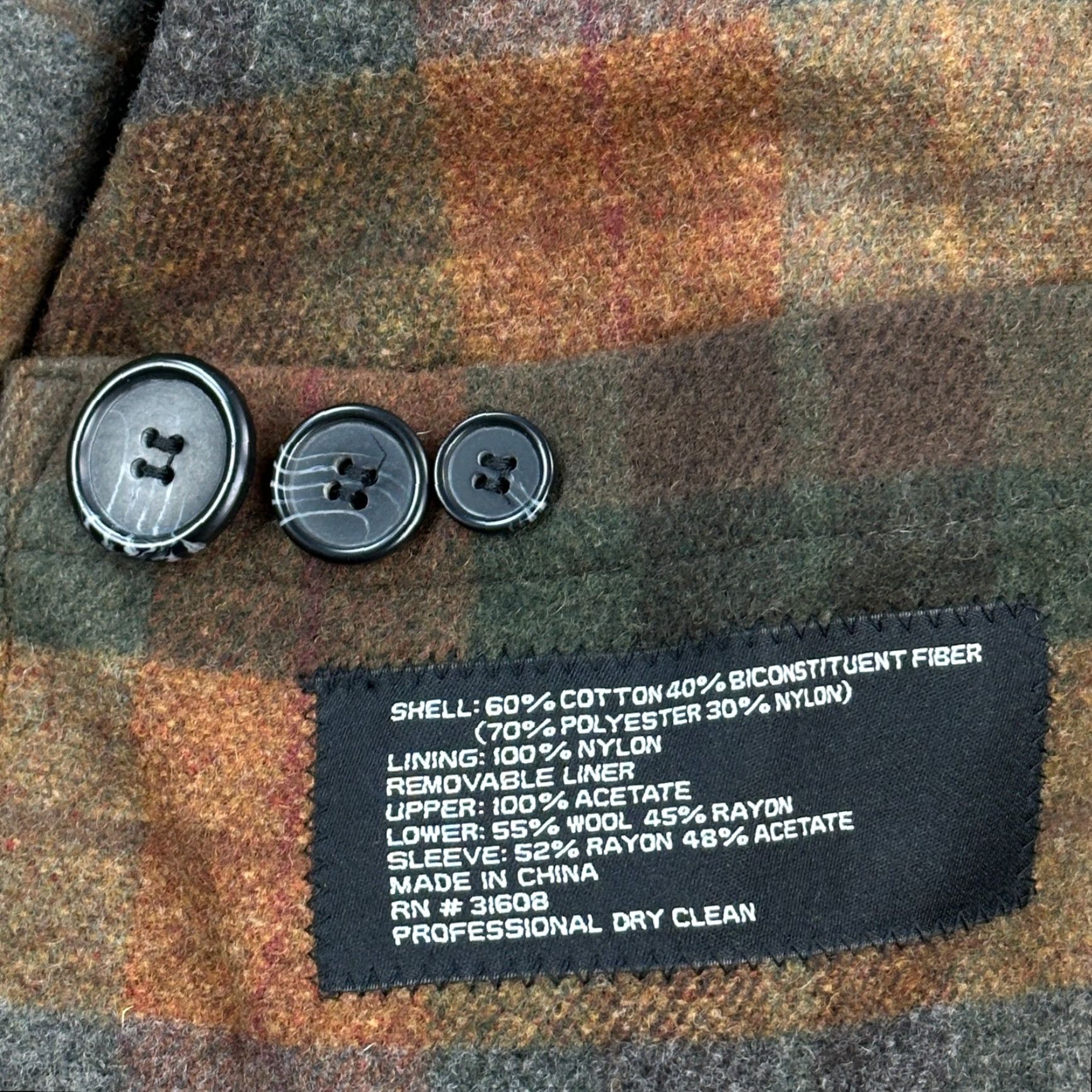 Jos. A. Bank Jos A Bank Jacket Mens 40R Black Wool Lined Trench Coat Removable Liner Casual Wool Lined Coat Black 40R Mens Trench Coat Winter Casual Jacket Size US XXS / EU 40 - 5 Thumbnail
